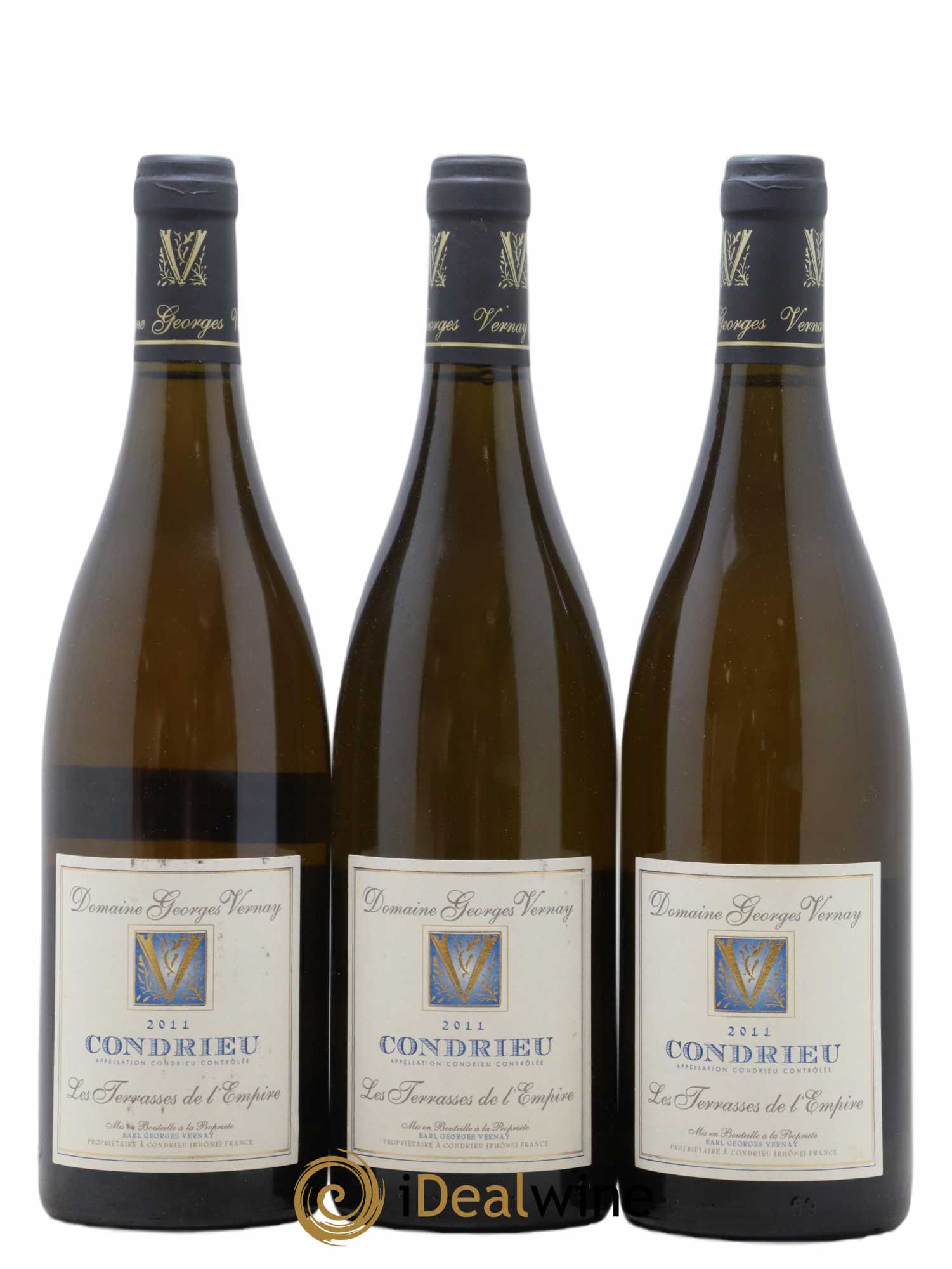 Condrieu Terrasses de l'Empire Georges Vernay 2011 - Lot de 3 bouteilles - 0