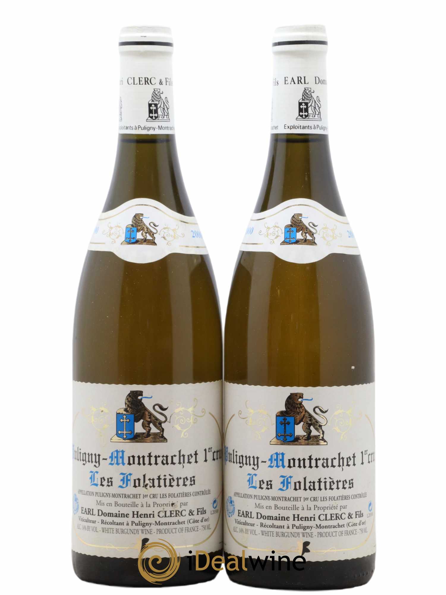 Puligny-Montrachet 1er Cru 2000 - Posten von 2 Flaschen - 0