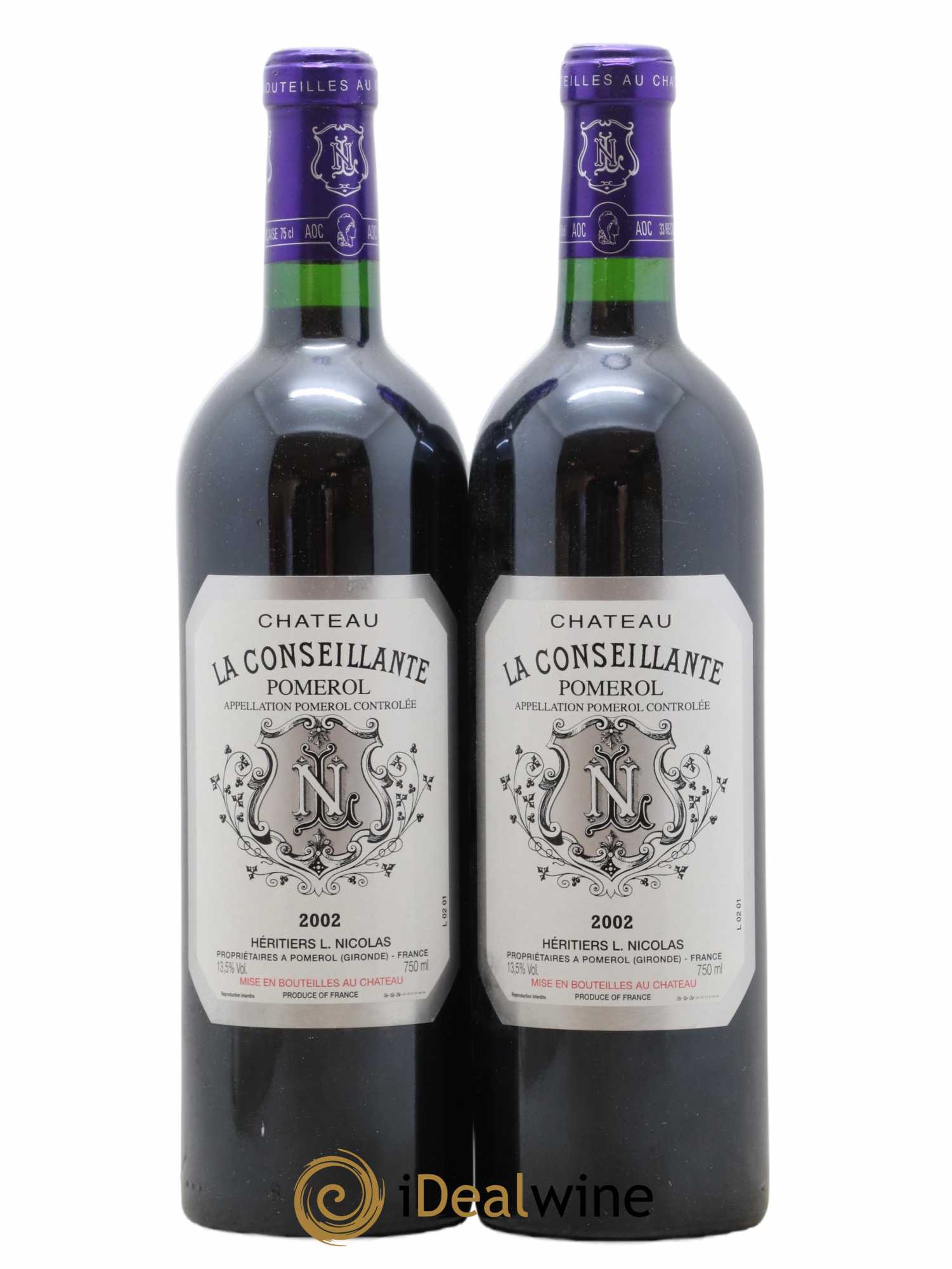 Château la Conseillante 2002 - Lot de 2 bouteilles - 0