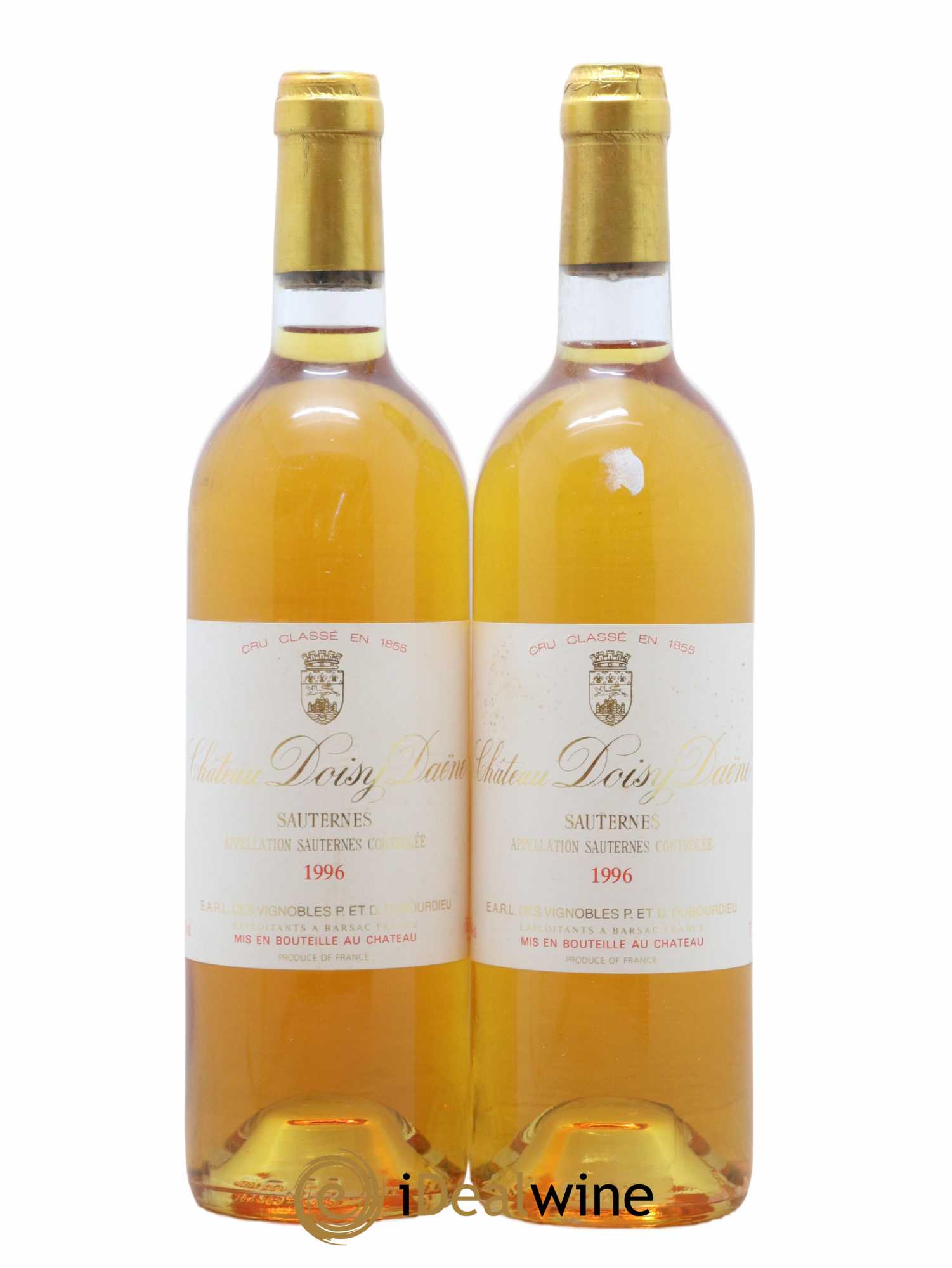 Château Doisy Daëne 2ème Grand Cru Classé 1996 - Lotto di 2 bottiglie - 0