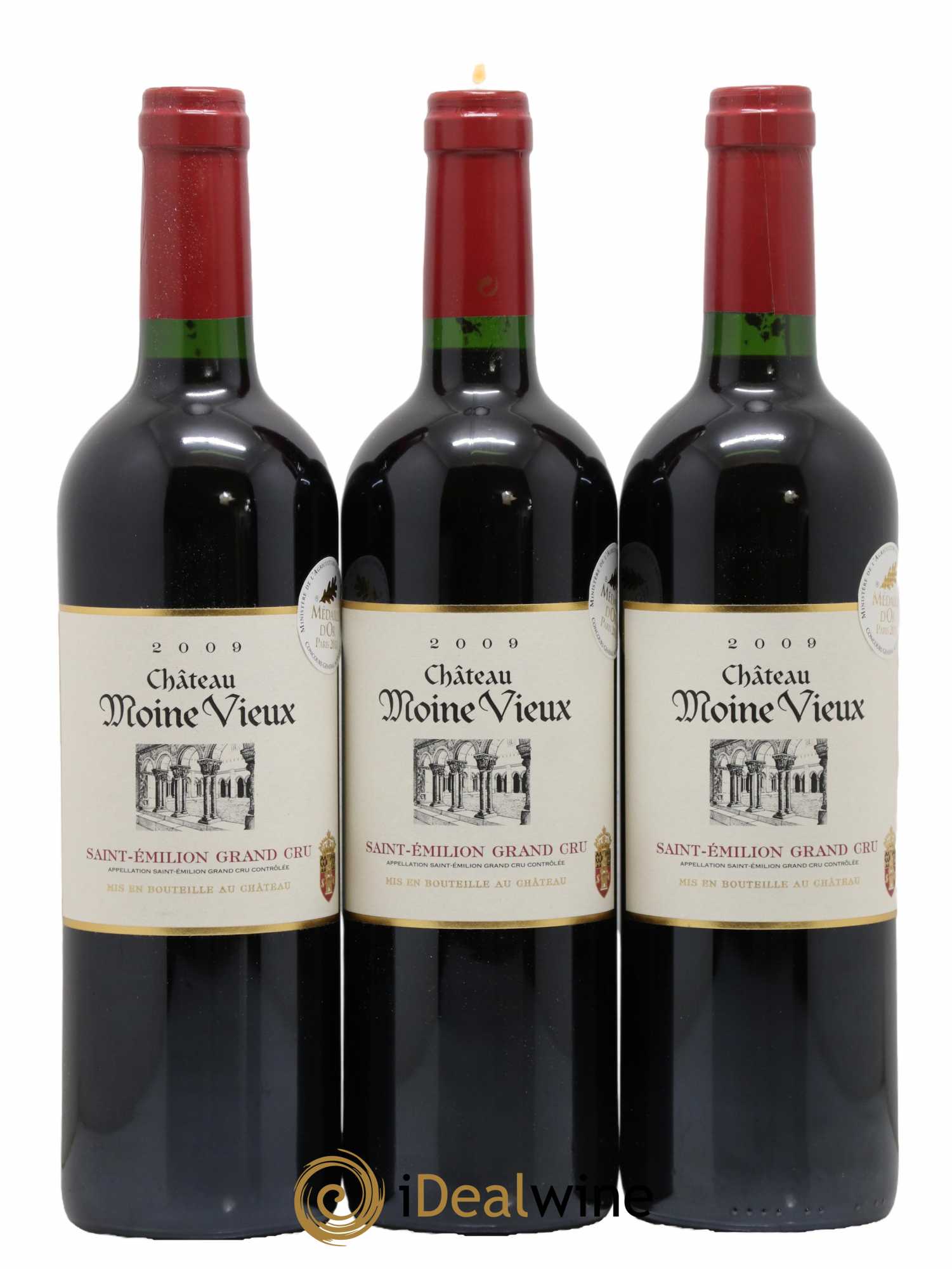 Saint-Émilion Grand Cru Château Moine Vieux 2009 - Lot de 3 bouteilles - 0