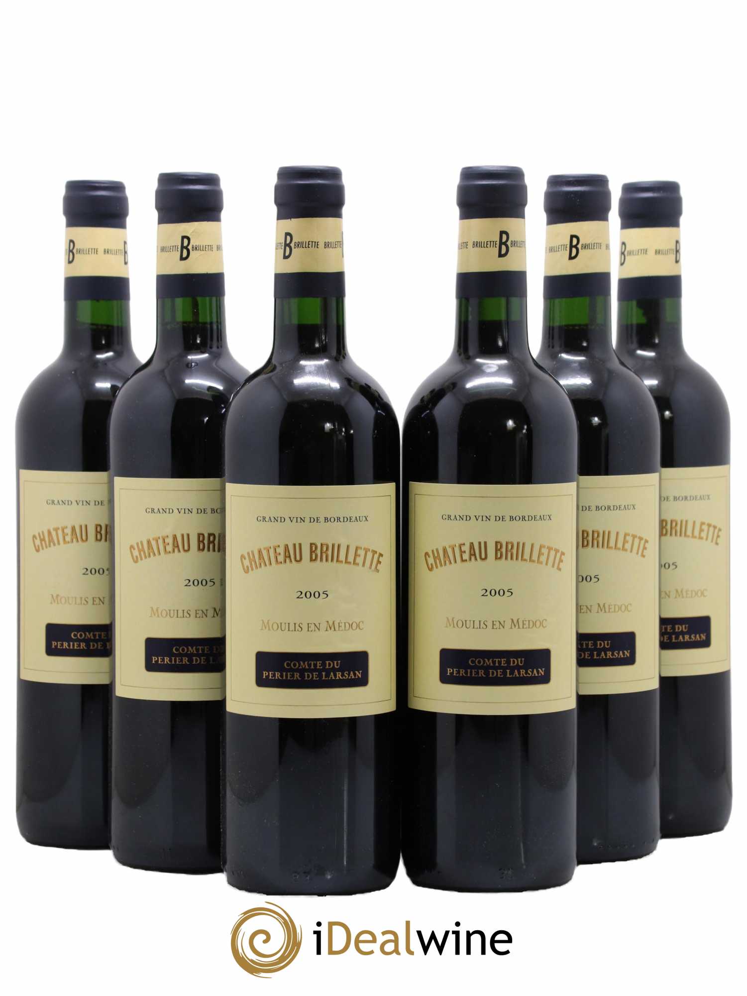 Château Brillette Cru Bourgeois 2005 - Lot de 6 bouteilles - 0