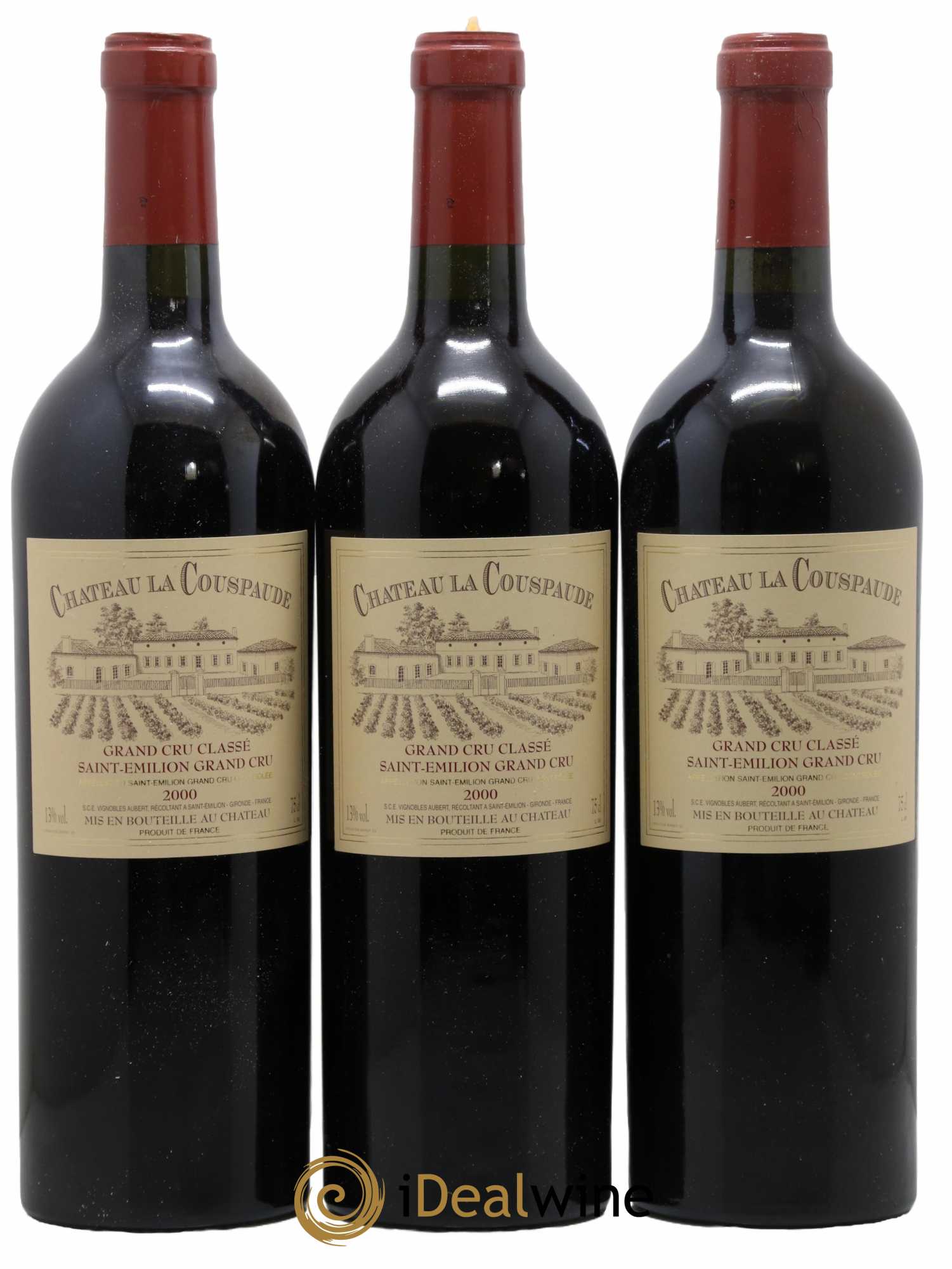 Château la Couspaude Grand Cru Classé 2000 - Posten von 3 Flaschen - 0