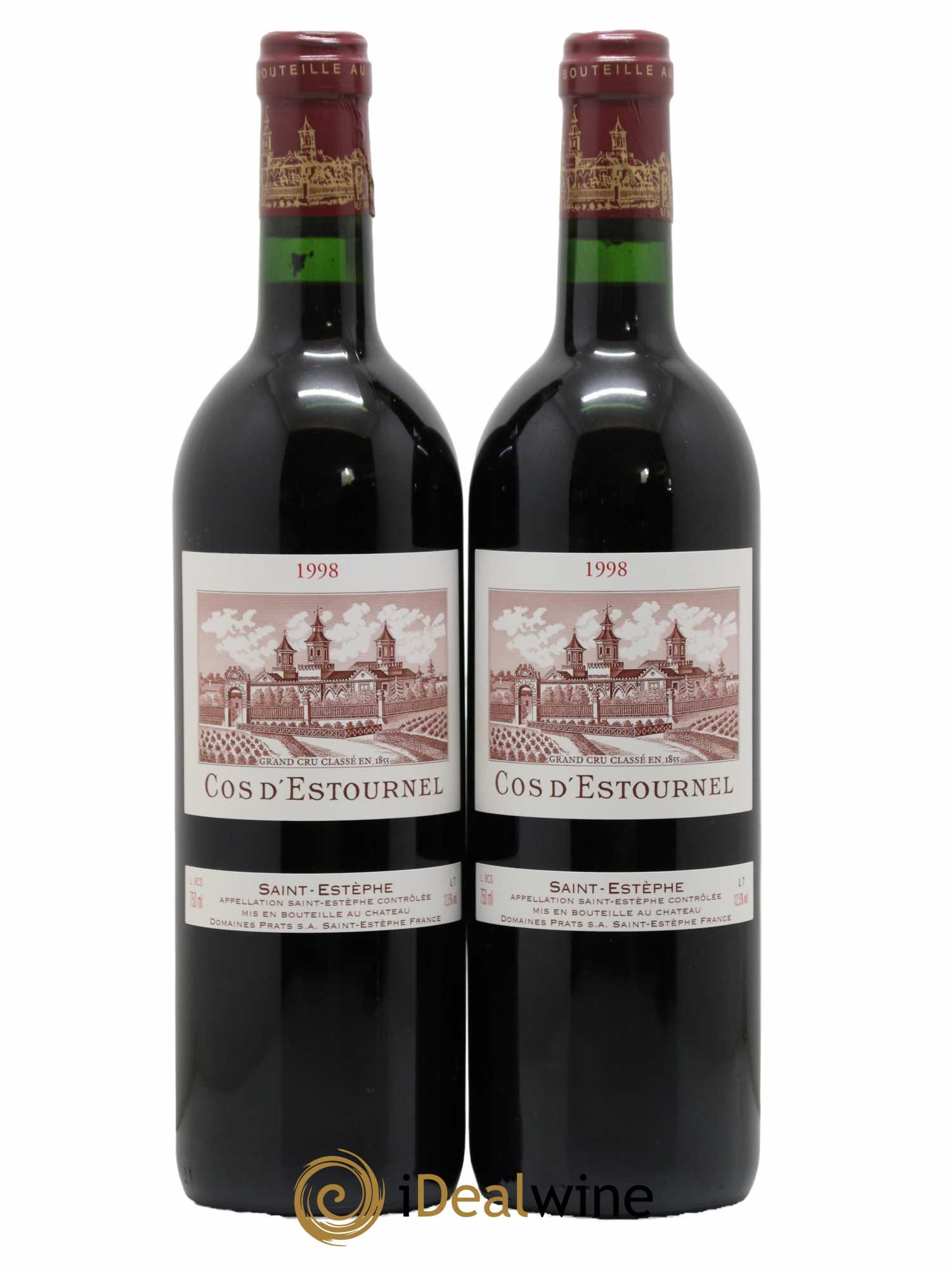 Cos d'Estournel 2ème Grand Cru Classé 1998 - Lot de 2 bouteilles - 0
