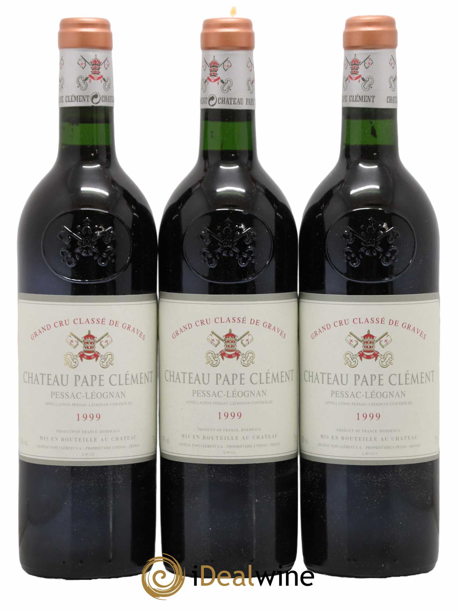Château Pape Clément Cru Classé de Graves 1999 - Lot de 3 bouteilles - 0