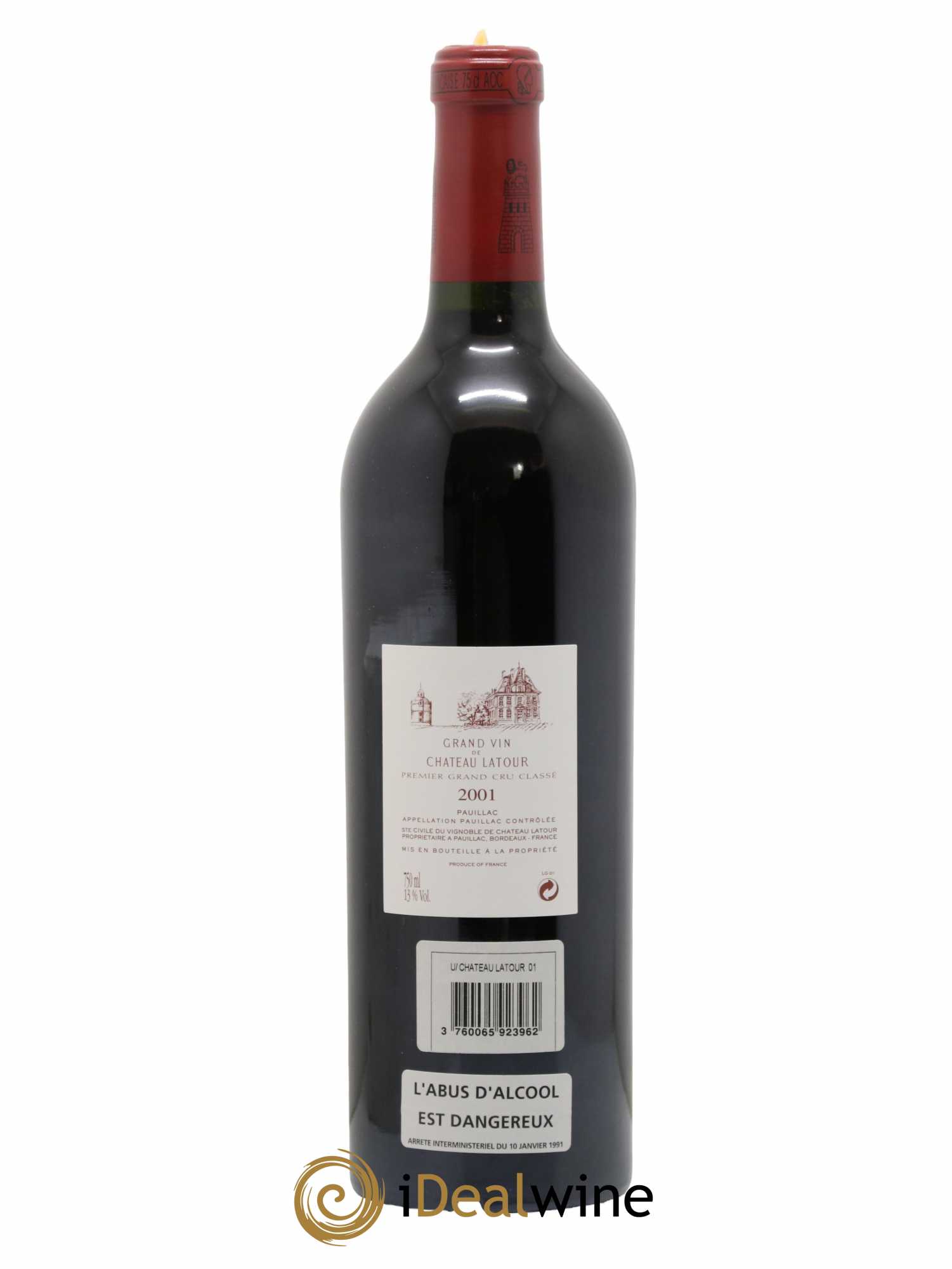 Château Latour 1er Grand Cru Classé 2001 - Lot de 1 bouteille - 1