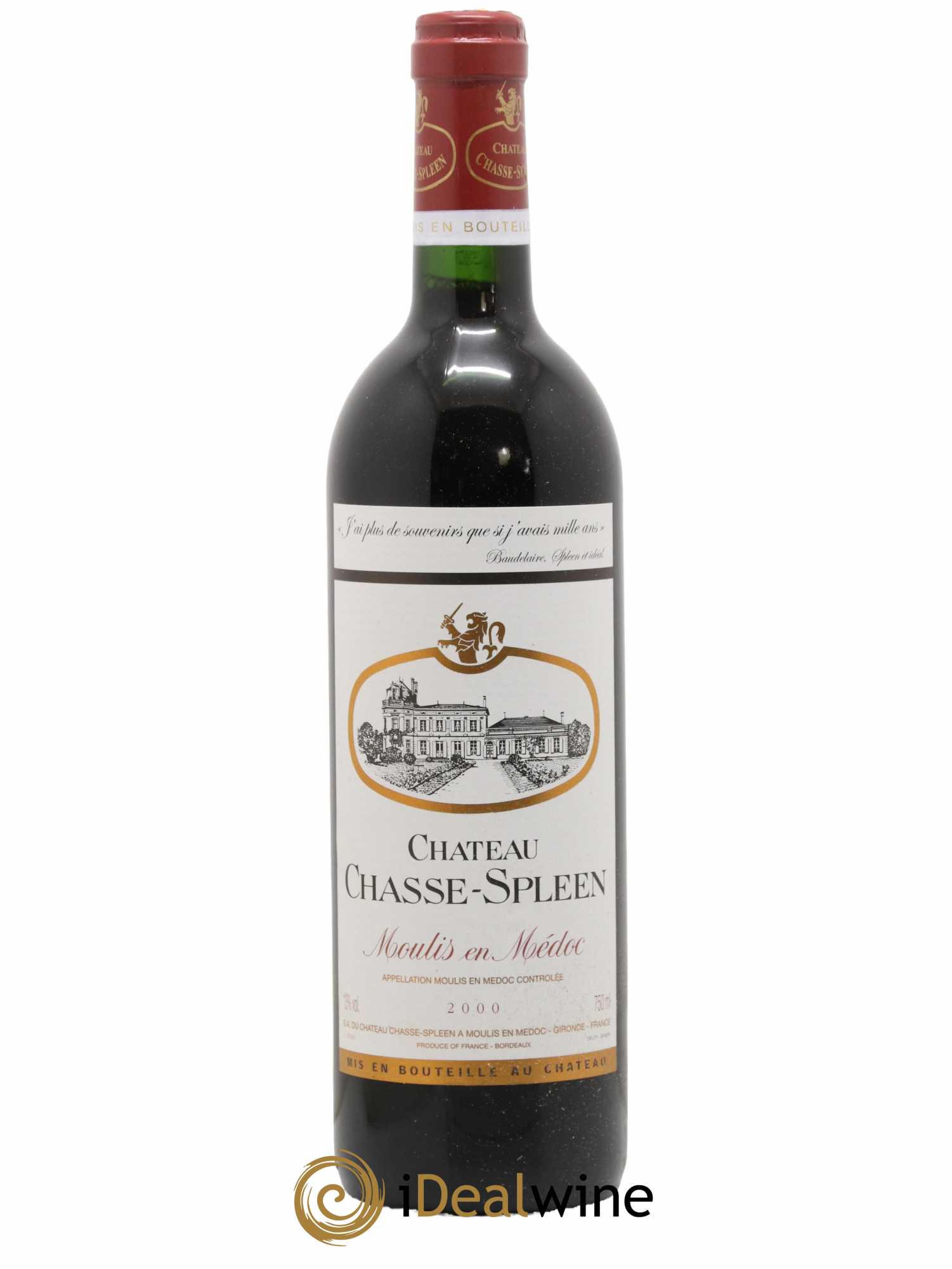 Château Chasse Spleen 2000 - Lot de 1 bouteille - 0