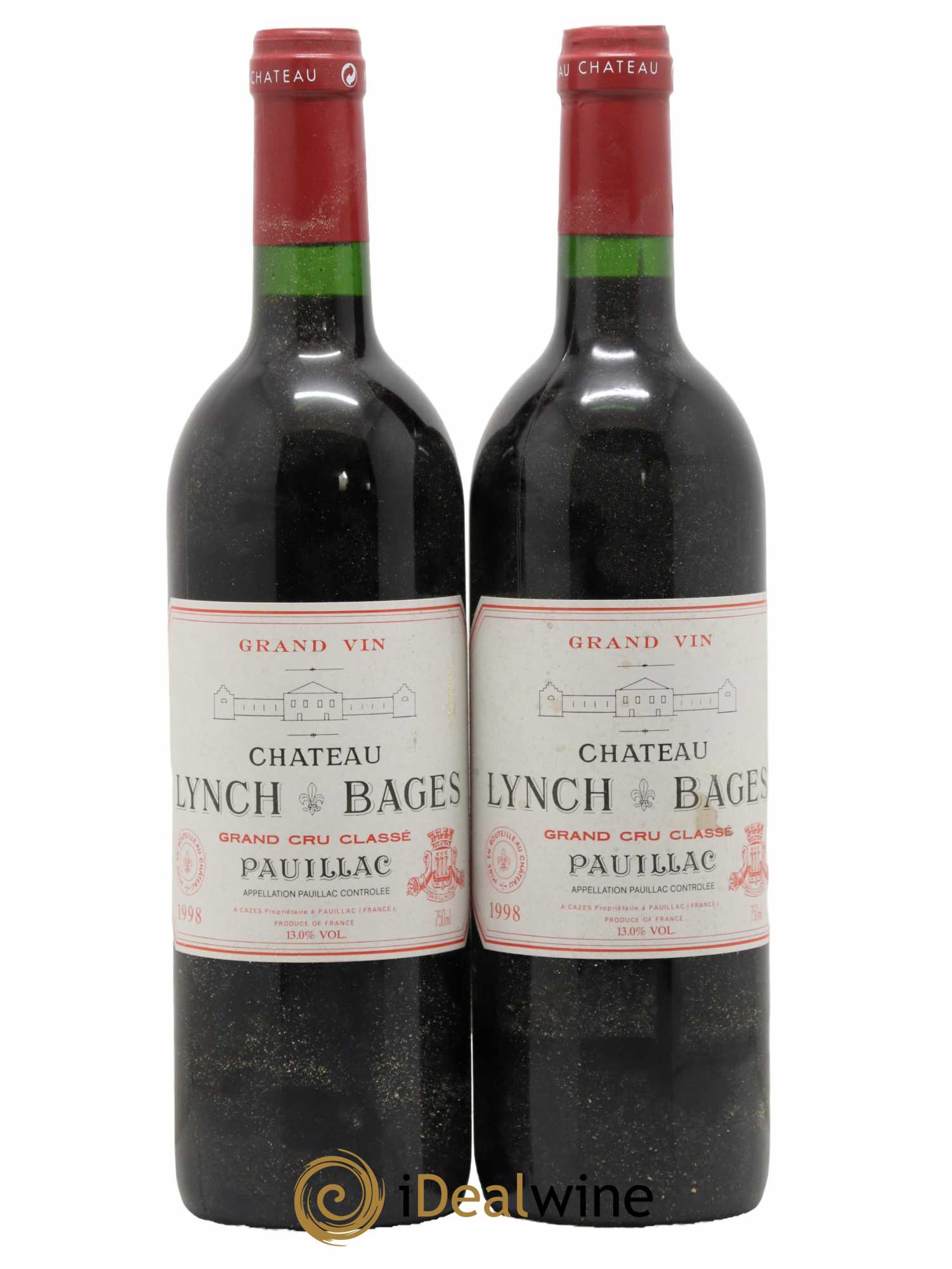 Château Lynch Bages 5ème Grand Cru Classé 1998 - Lot de 2 bouteilles - 0