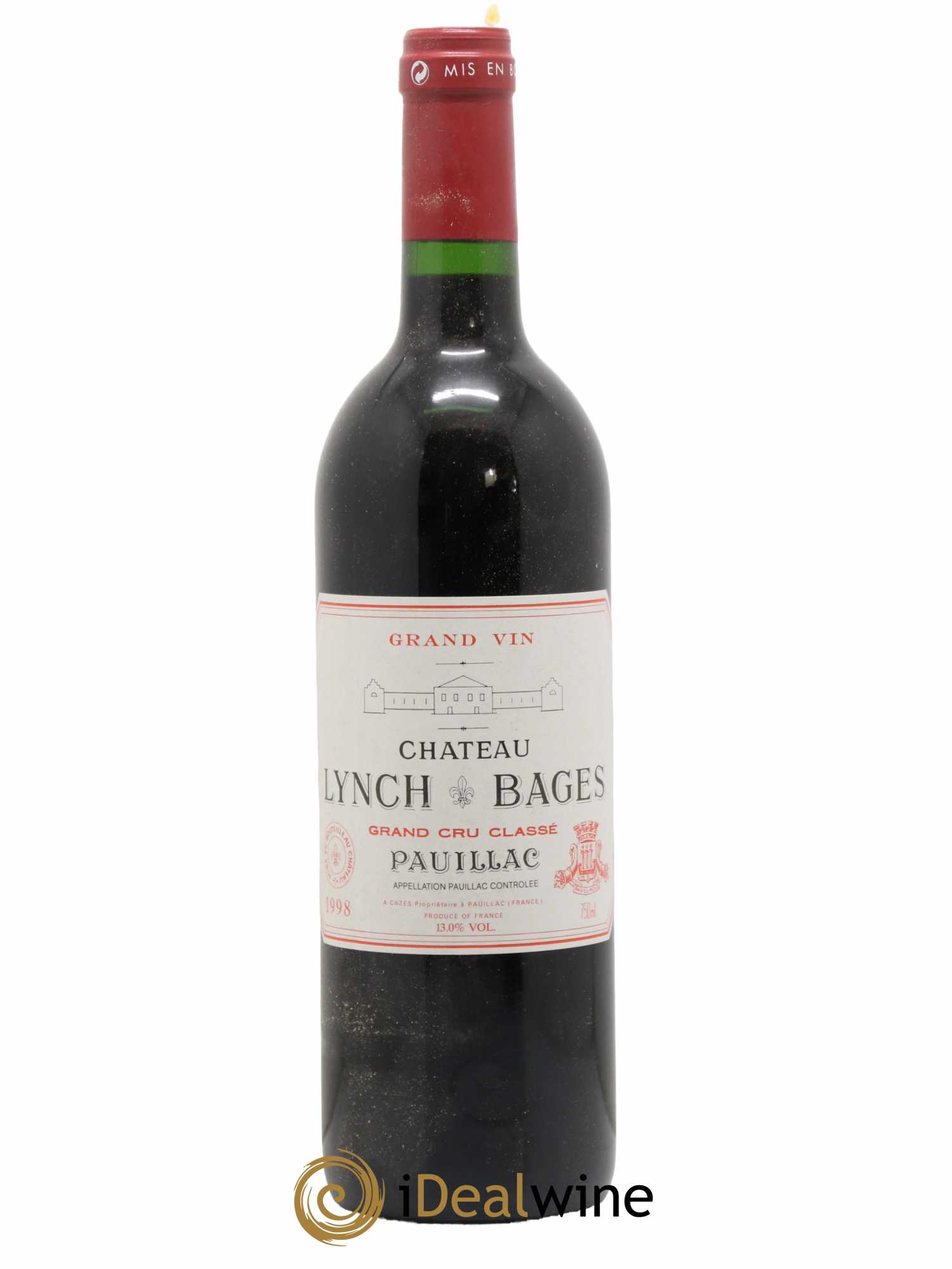 Château Lynch Bages 5ème Grand Cru Classé 1998 - Lot de 1 bouteille - 0