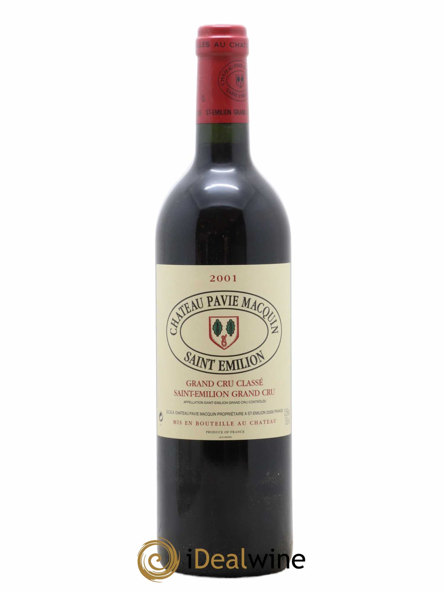 Château Pavie Macquin 1er Grand Cru Classé B 2001 - Lot de 1 bouteille - 0