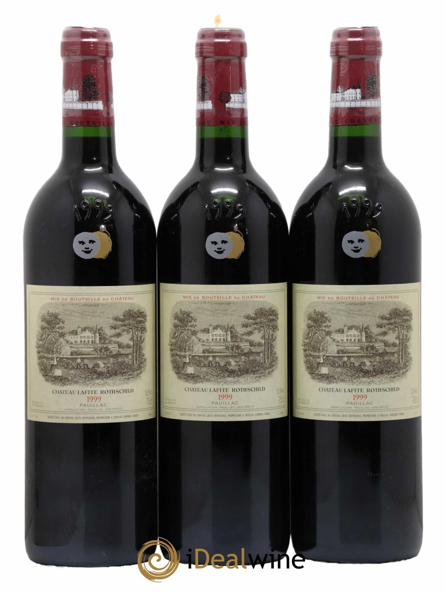 Château Lafite Rothschild 1er Grand Cru Classé 1999 - Lot de 3 bouteilles - 0