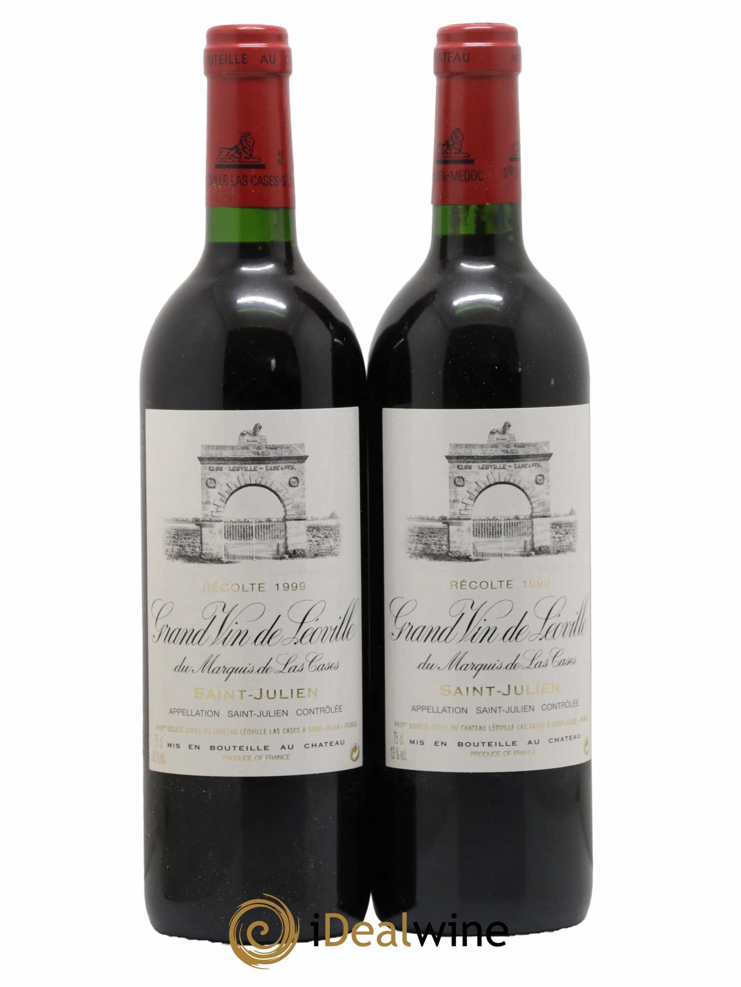 Château Léoville Las Cases 2ème Grand Cru Classé 1999 - Lot de 2 bouteilles - 0