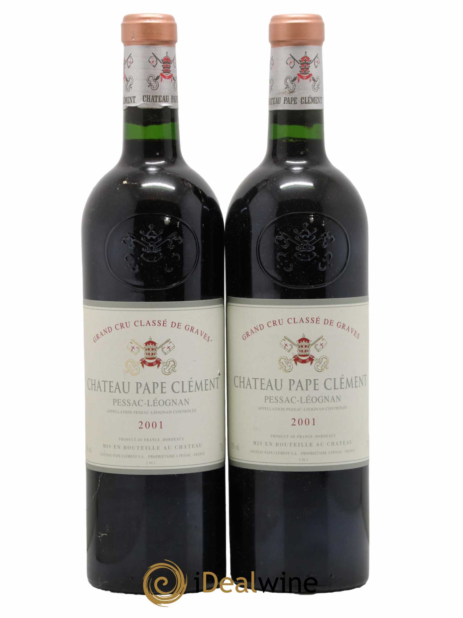 Château Pape Clément Cru Classé de Graves 2001 - Lot de 2 bouteilles - 0
