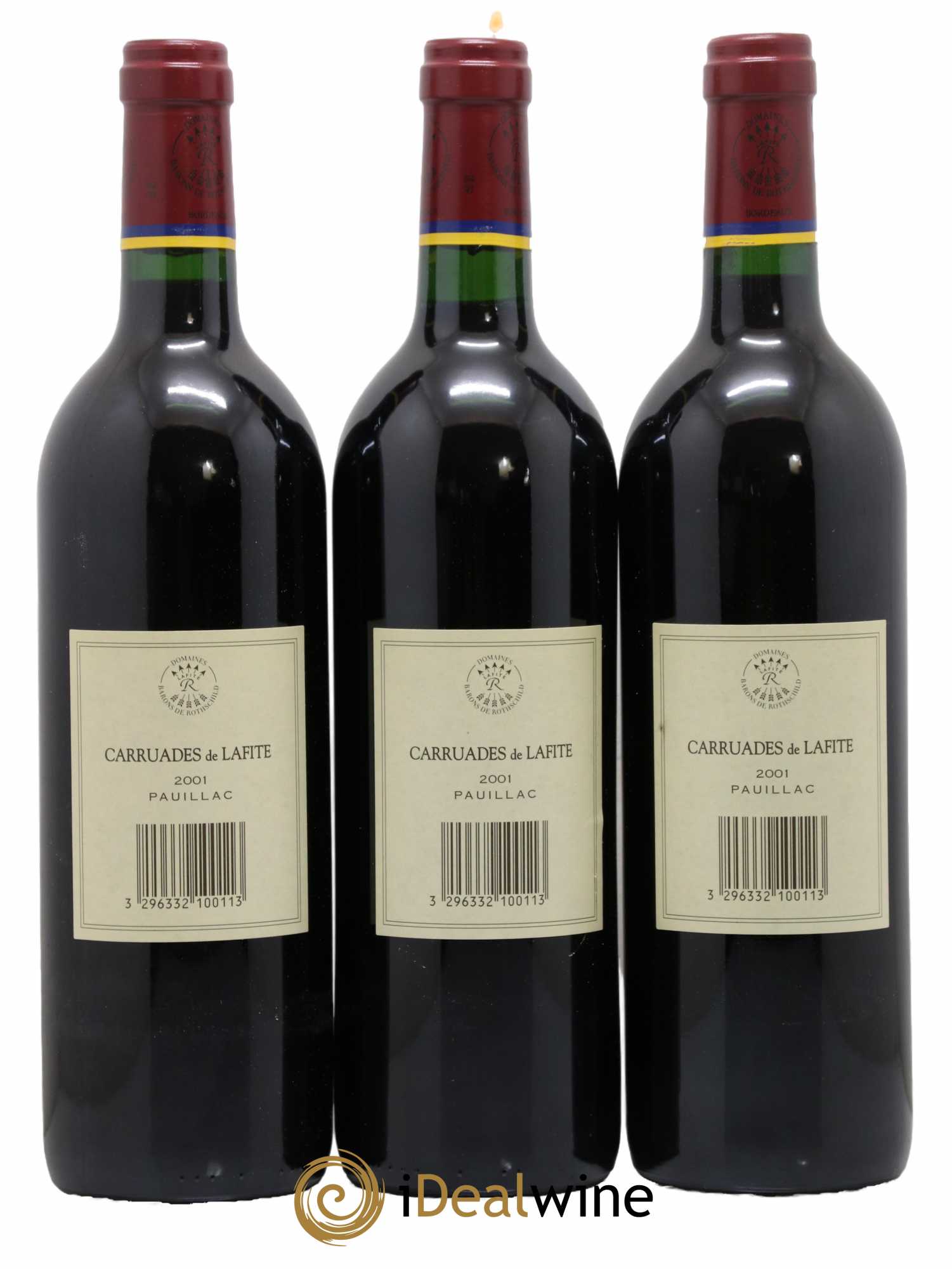 Carruades de Lafite Rothschild Second Vin 2001 - Lot de 3 bouteilles - 1