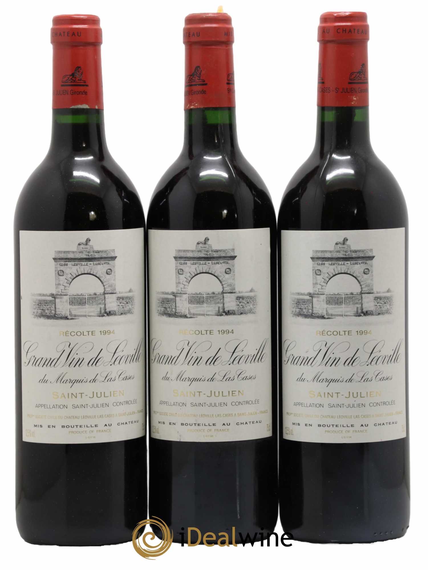 Château Léoville Las Cases 2ème Grand Cru Classé 1994 - Lot de 3 bouteilles - 0