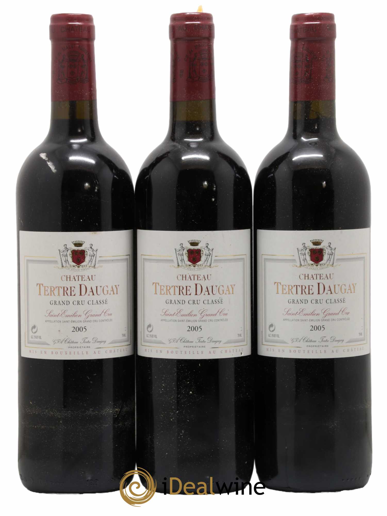 Château Tertre Daugay Grand Cru Classé 2005 - Lot de 3 bouteilles - 0