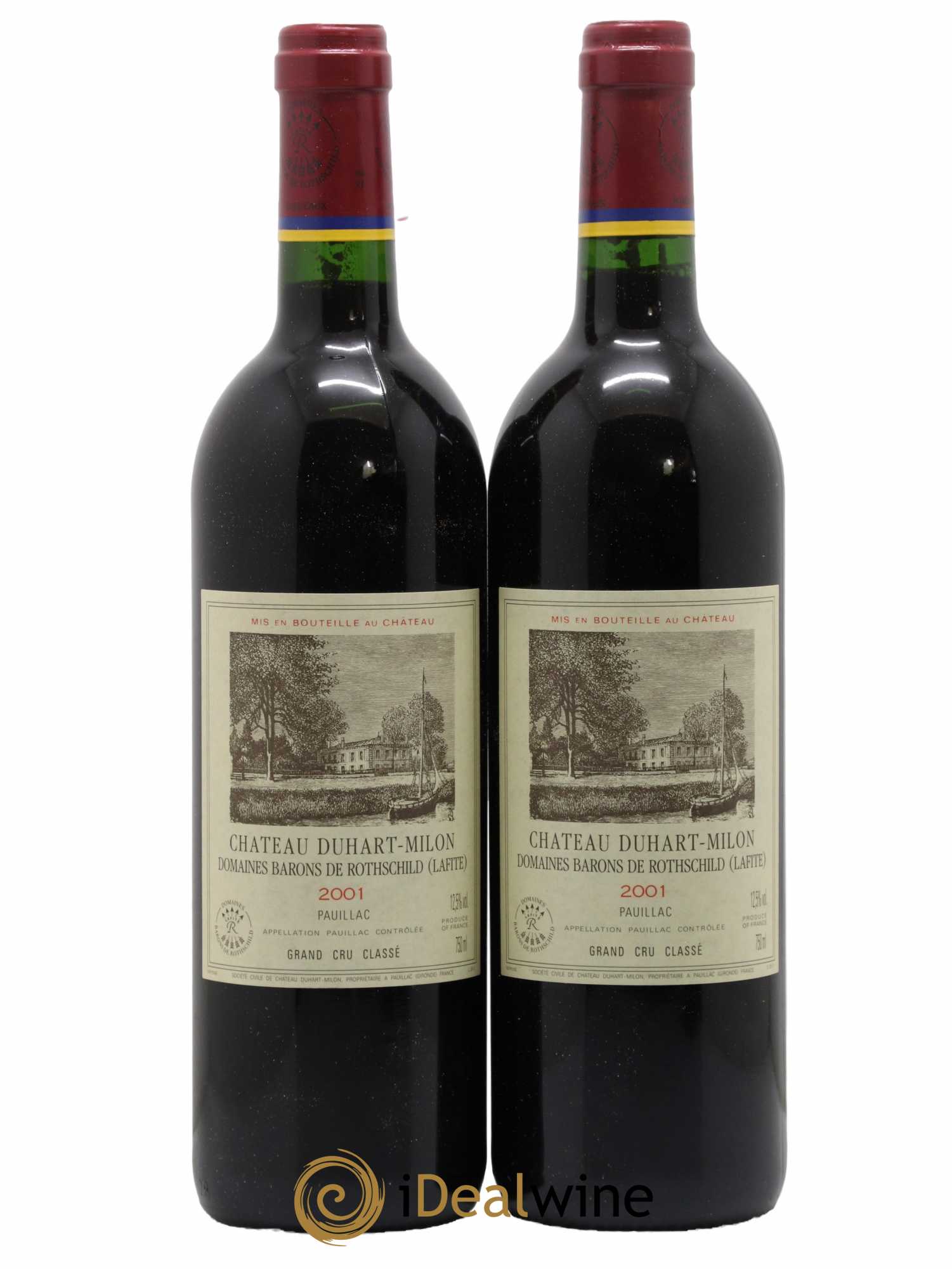 Château Duhart-Milon 4ème Grand Cru Classé 2001 - Lot de 2 bouteilles - 0