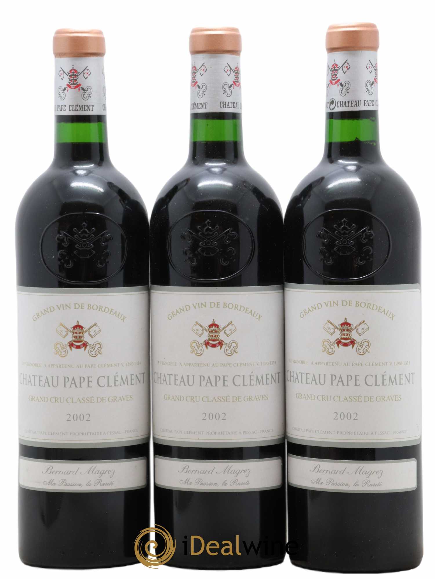 Château Pape Clément Cru Classé de Graves 2002 - Lot de 3 bouteilles - 0