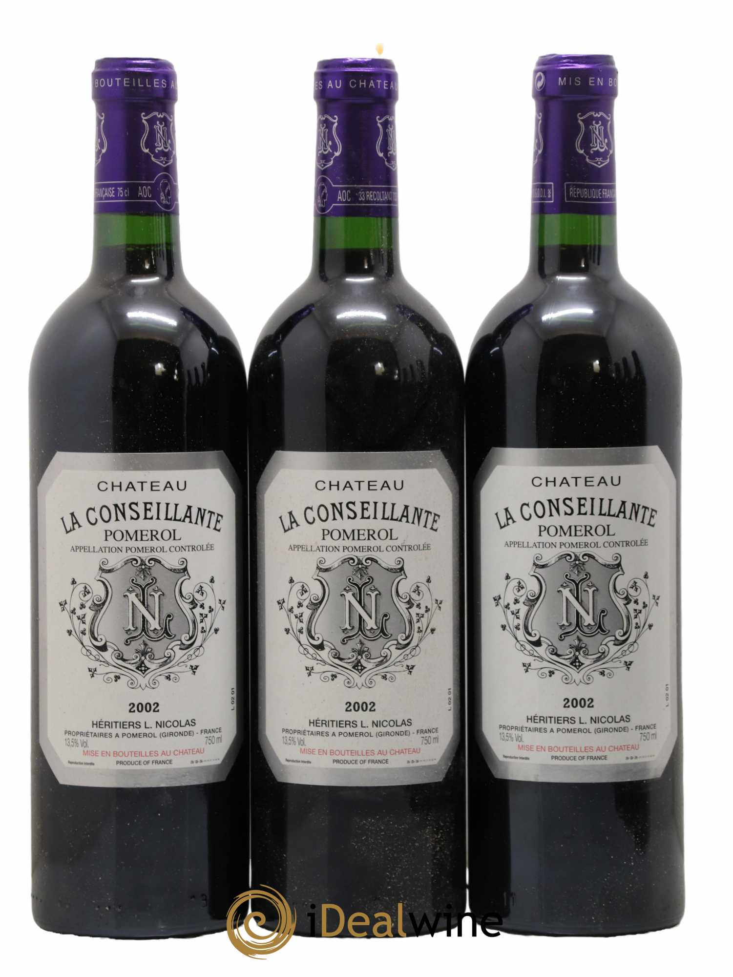 Château la Conseillante 2002 - Lot de 3 bouteilles - 0