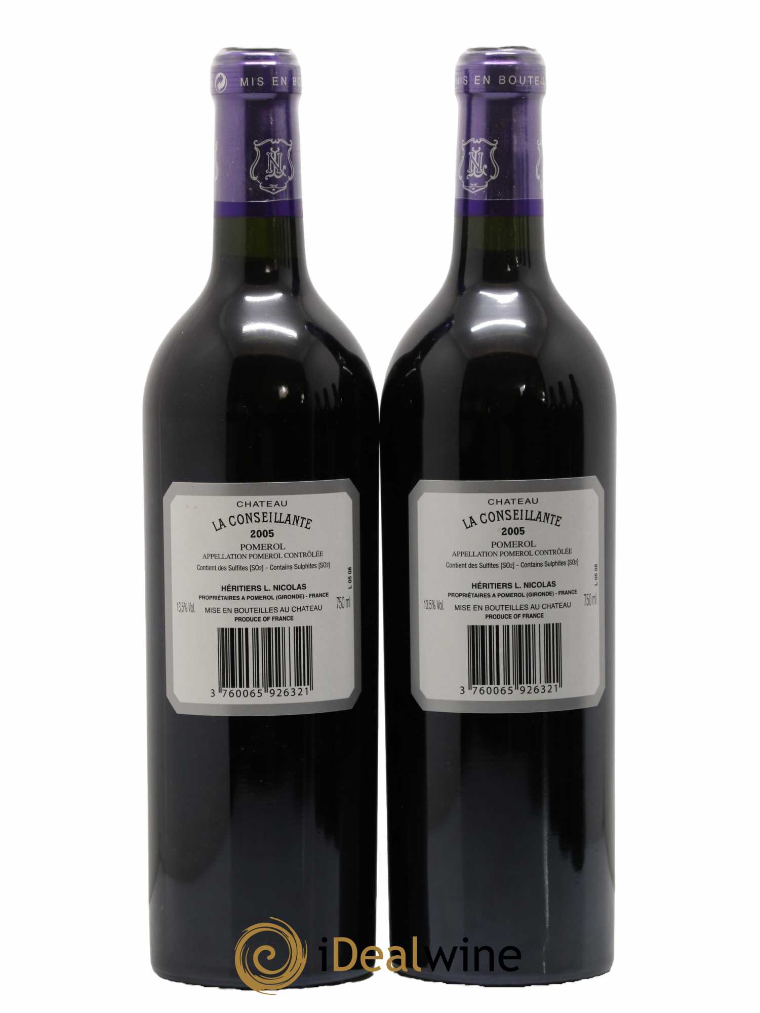 Château la Conseillante 2005 - Lot de 2 bouteilles - 1