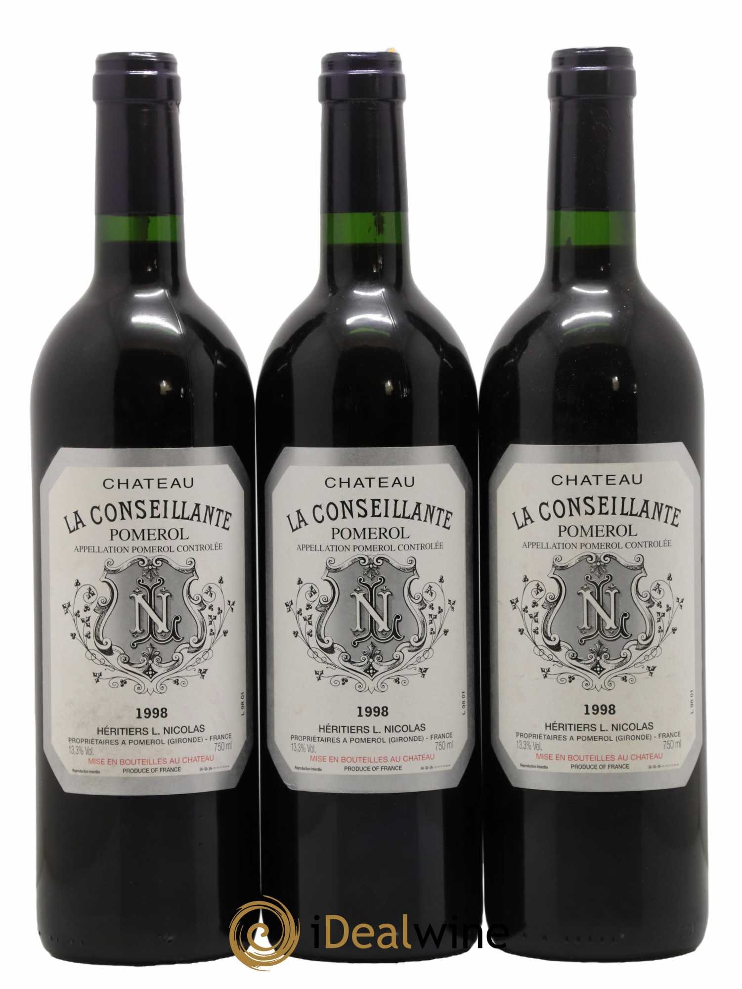 Château la Conseillante 1998 - Lot de 3 bouteilles - 0