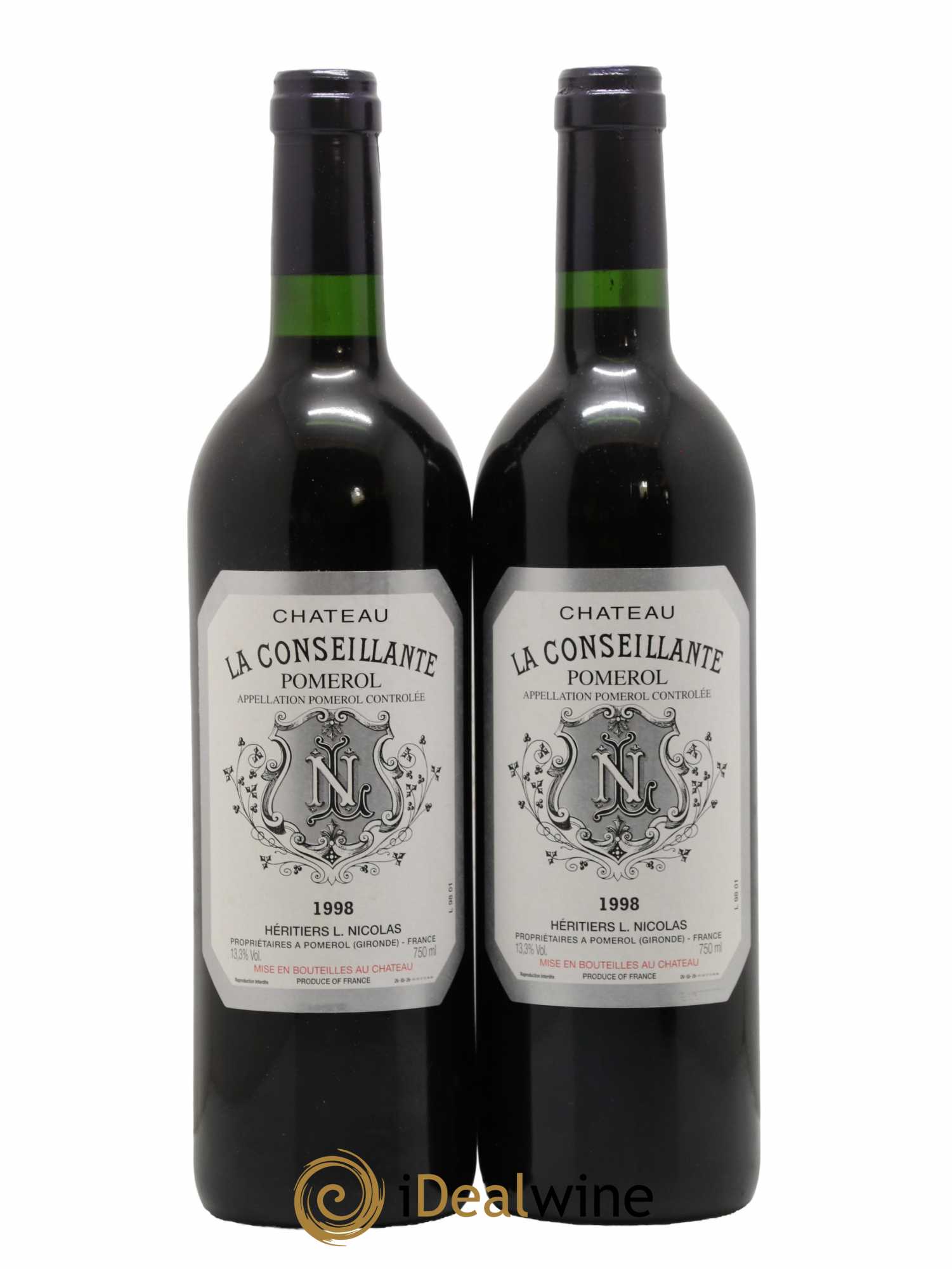 Château la Conseillante 1998 - Lot de 2 bouteilles - 0