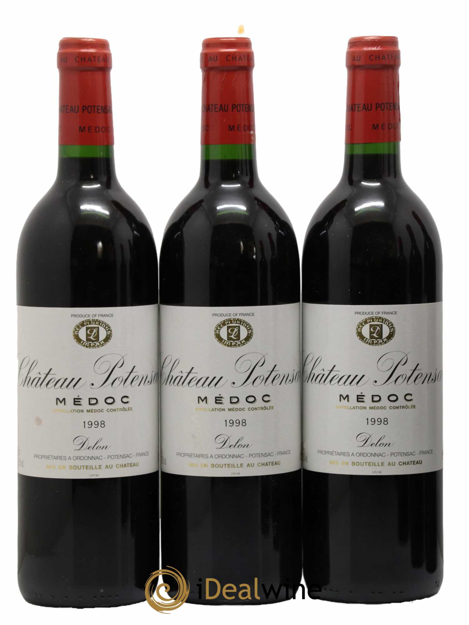 Château Potensac 1998 - Lot de 6 bouteilles - 1