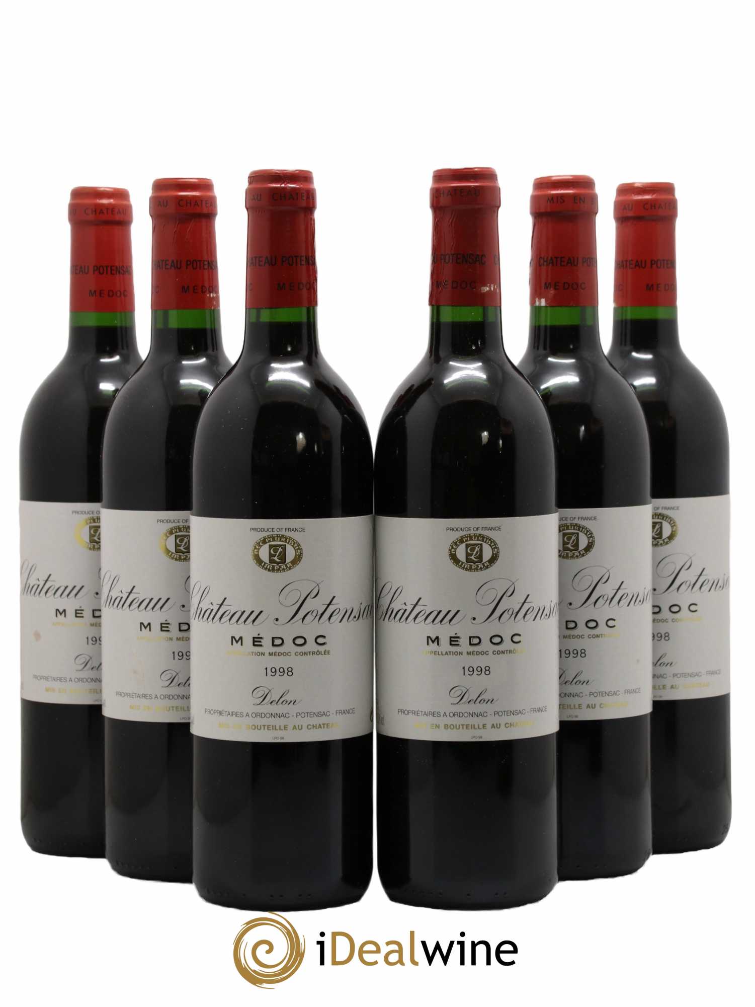 Château Potensac 1998 - Lot de 6 bouteilles - 0