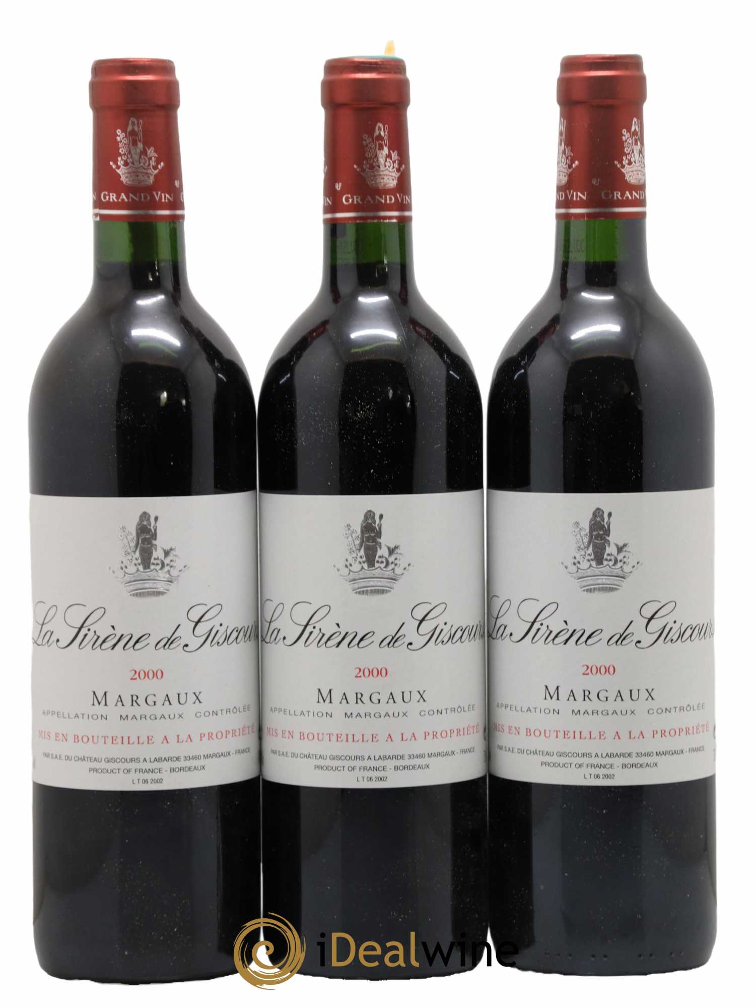 La Sirène de Giscours 2000 - Lot de 3 bouteilles - 0