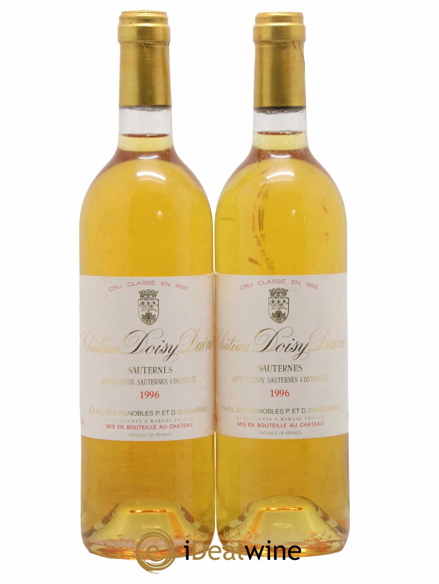 Château Doisy Daëne 2ème Grand Cru Classé 1996 - Lotto di 2 bottiglie - 0