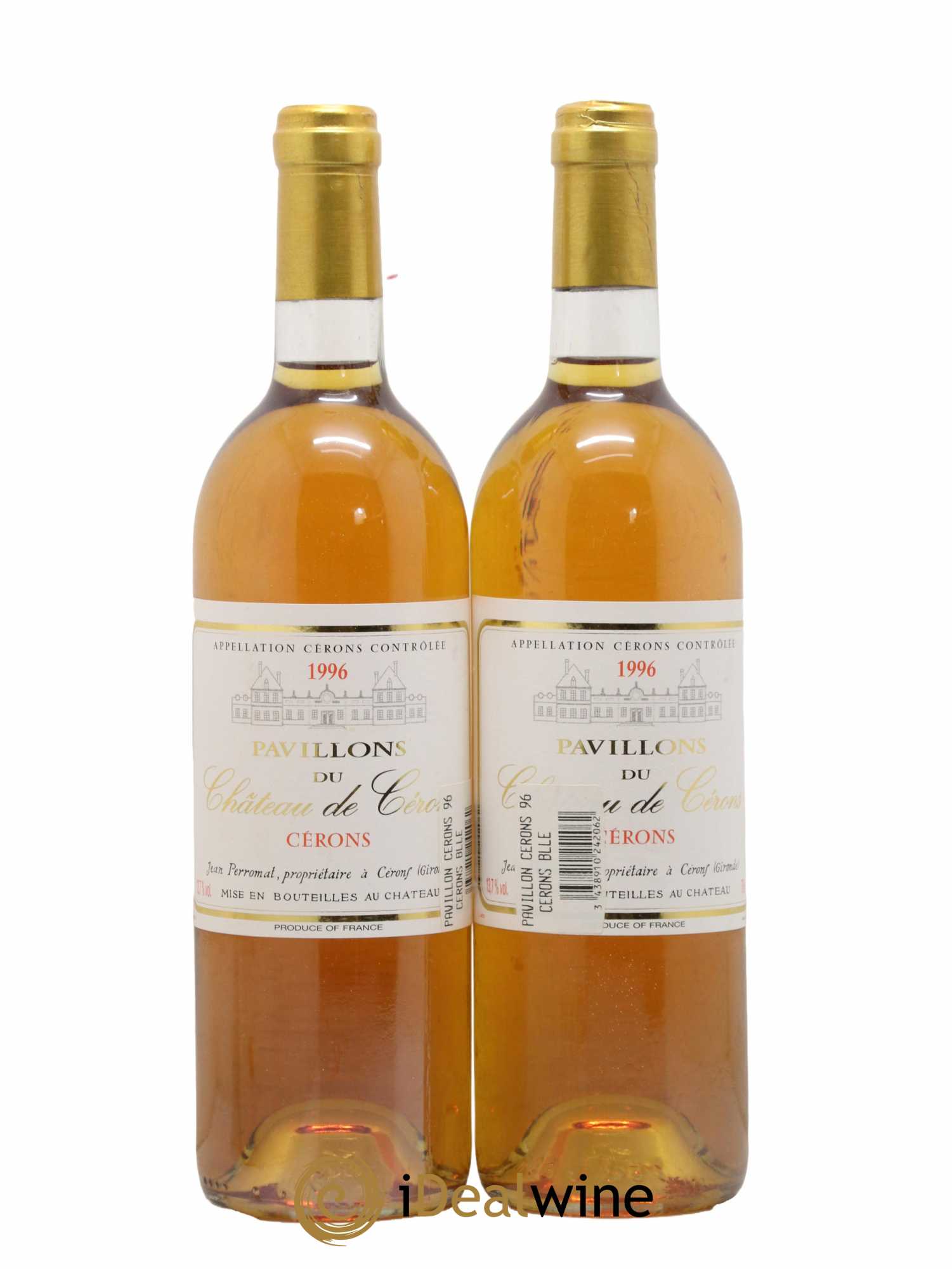 Cérons Pavillon Du Chateau De Cerons 1996 - Lot de 2 bouteilles - 0