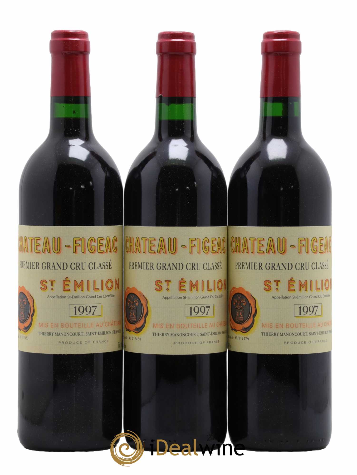 Château Figeac 1er Grand Cru Classé A 1997 - Lot de 3 bouteilles - 0