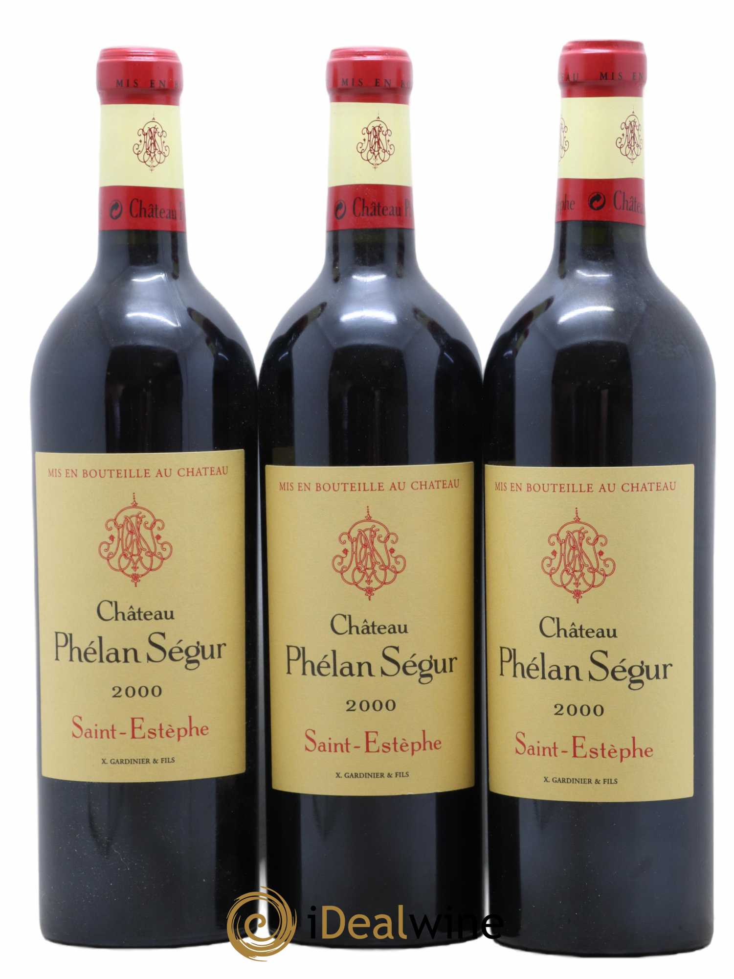Château Phélan Ségur 2000 - Posten von 3 Flaschen - 0