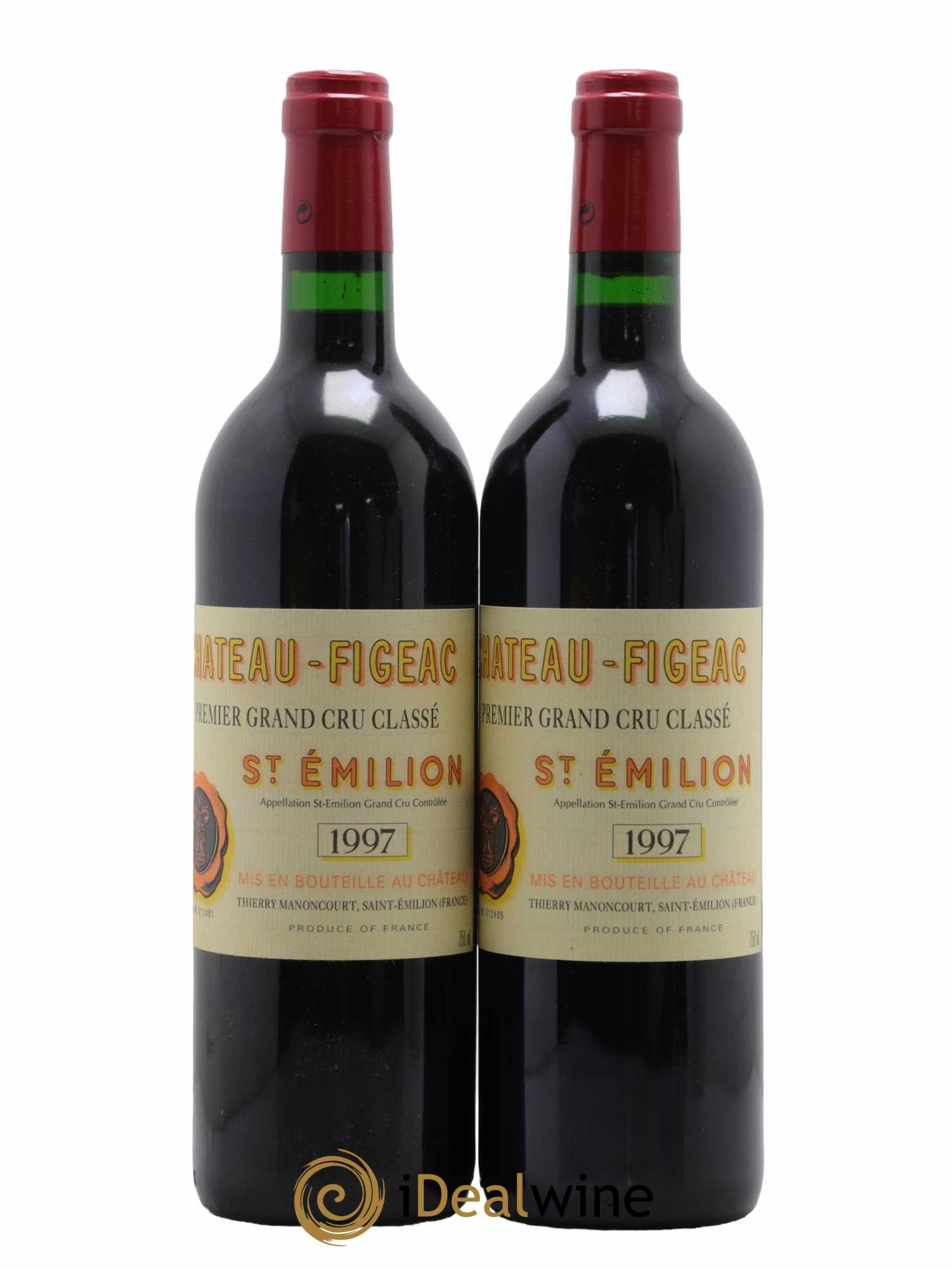 Château Figeac 1er Grand Cru Classé A 1997 - Lot de 2 bouteilles - 0