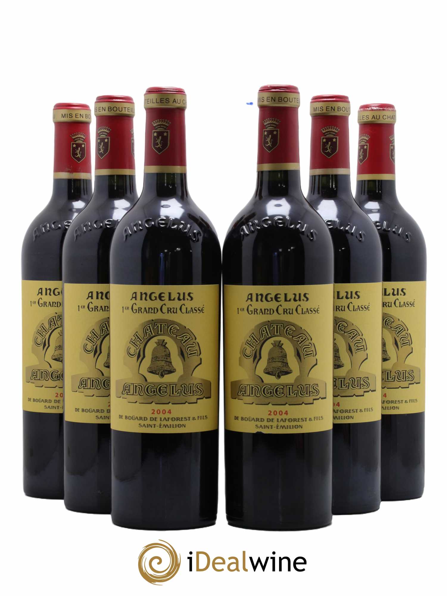 Château Angélus 1er Grand Cru Classé A 2004 - Lot de 6 bouteilles - 0