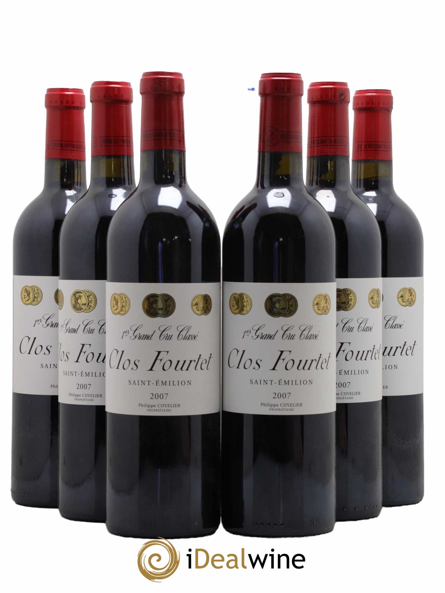 Clos Fourtet 1er Grand Cru Classé B 2007 - Lot de 6 bouteilles - 0