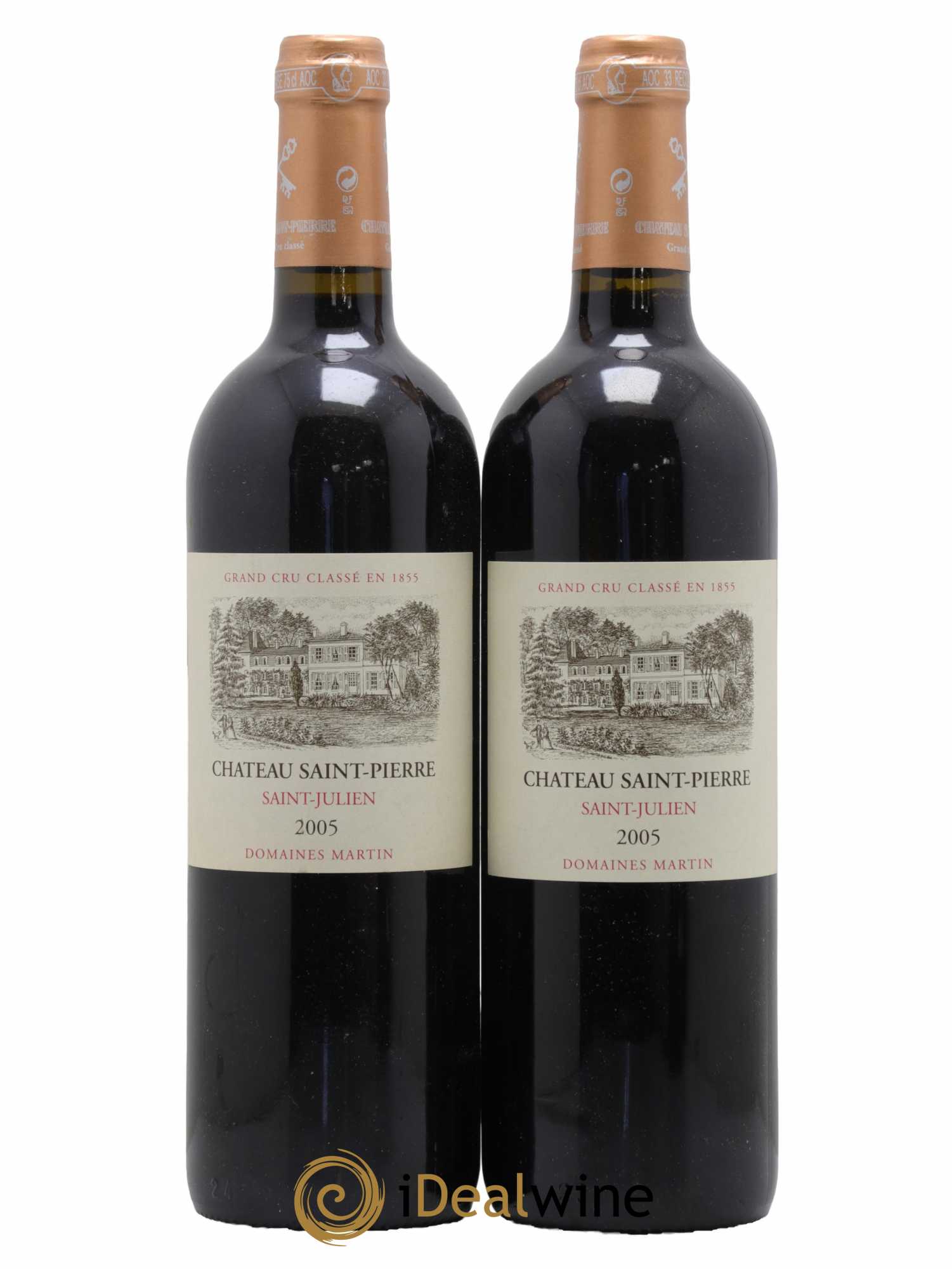 Château Saint-Pierre 4ème Grand Cru Classé 2003 - Lot de 2 bouteilles - 0