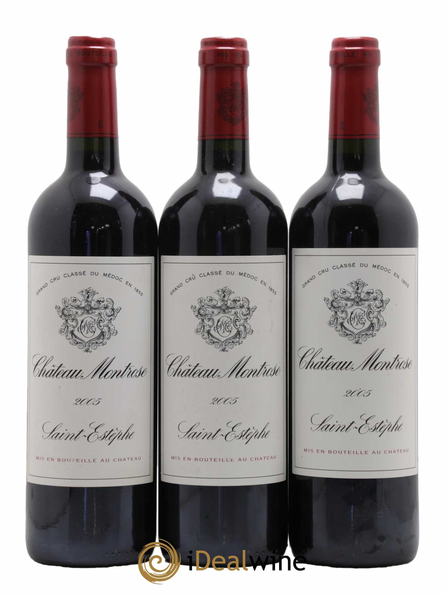 Château Montrose 2ème Grand Cru Classé 2005 - Lot de 3 bouteilles - 0