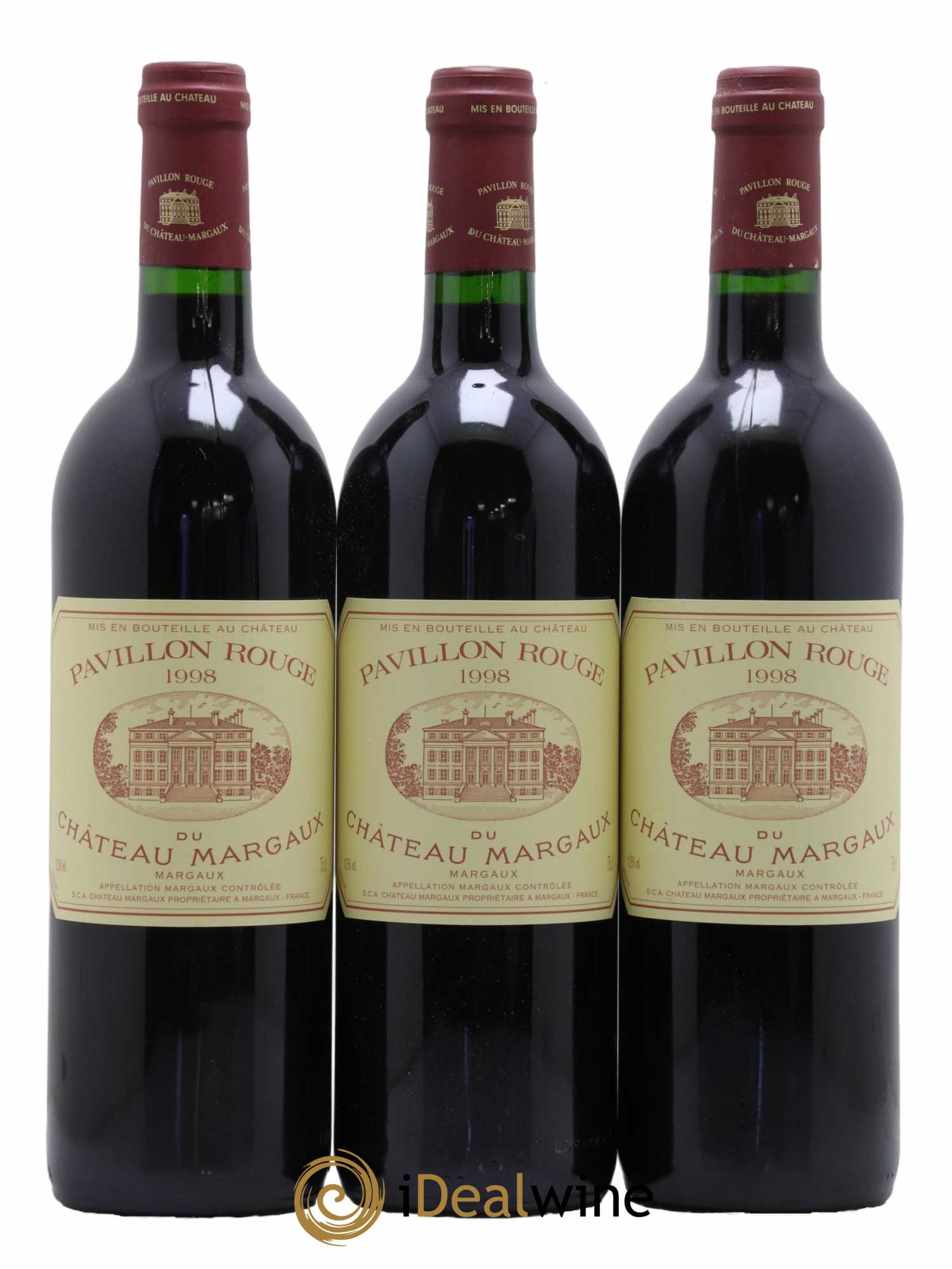 Pavillon Rouge du Château Margaux Second Vin 1998 - Lot de 3 bouteilles - 0