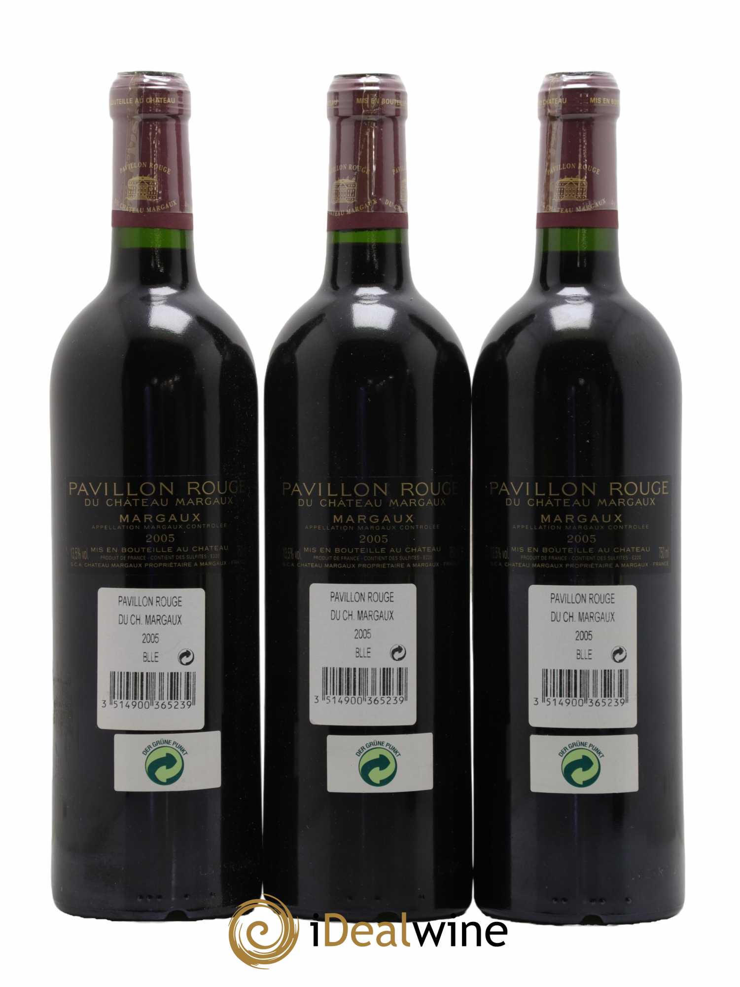 Pavillon Rouge du Château Margaux Second Vin 2005 - Lot de 3 bouteilles - 1