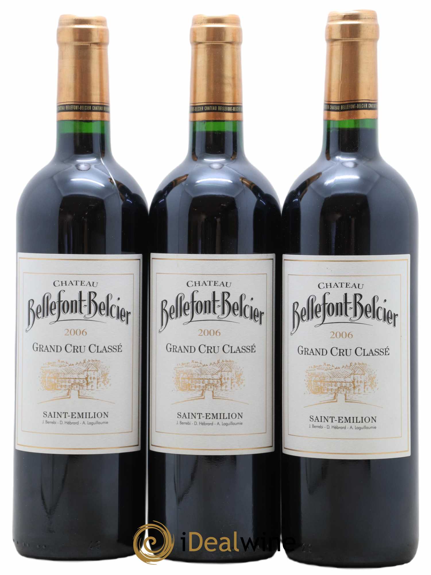 Château Bellefont-Belcier Grand Cru Classé 2006 - Lot de 3 bouteilles - 0