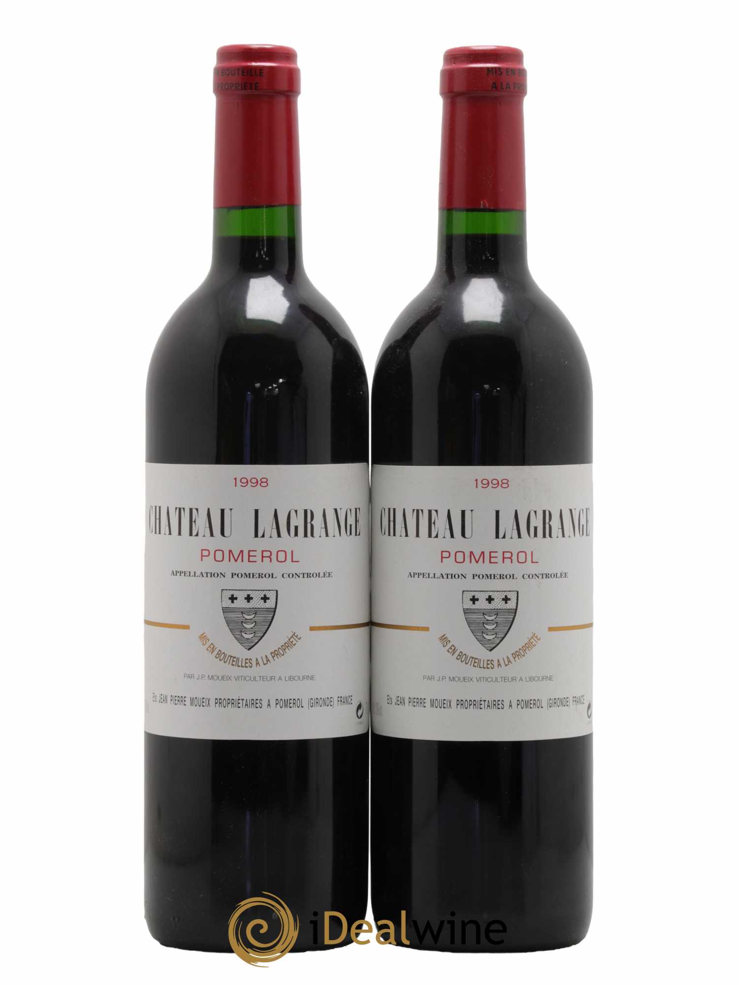 Château Lagrange à Pomerol 1998 - Lot de 2 bouteilles - 0