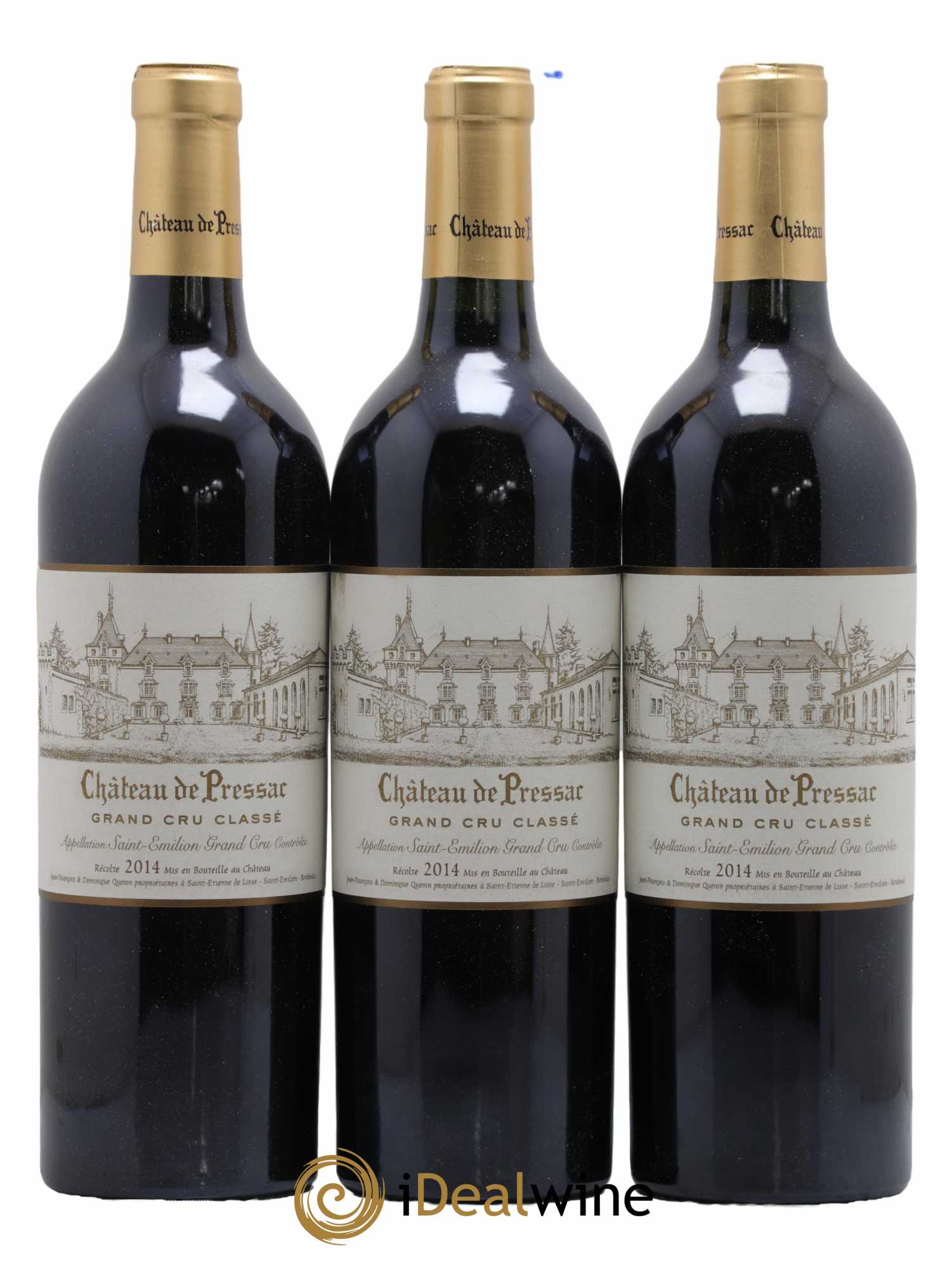 Château de Pressac Grand Cru Classé 2014 - Lot de 6 bouteilles - 1