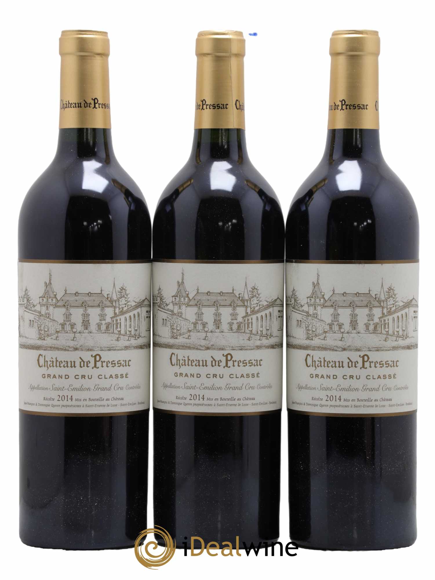 Château de Pressac Grand Cru Classé 2014 - Lot de 6 bouteilles - 2