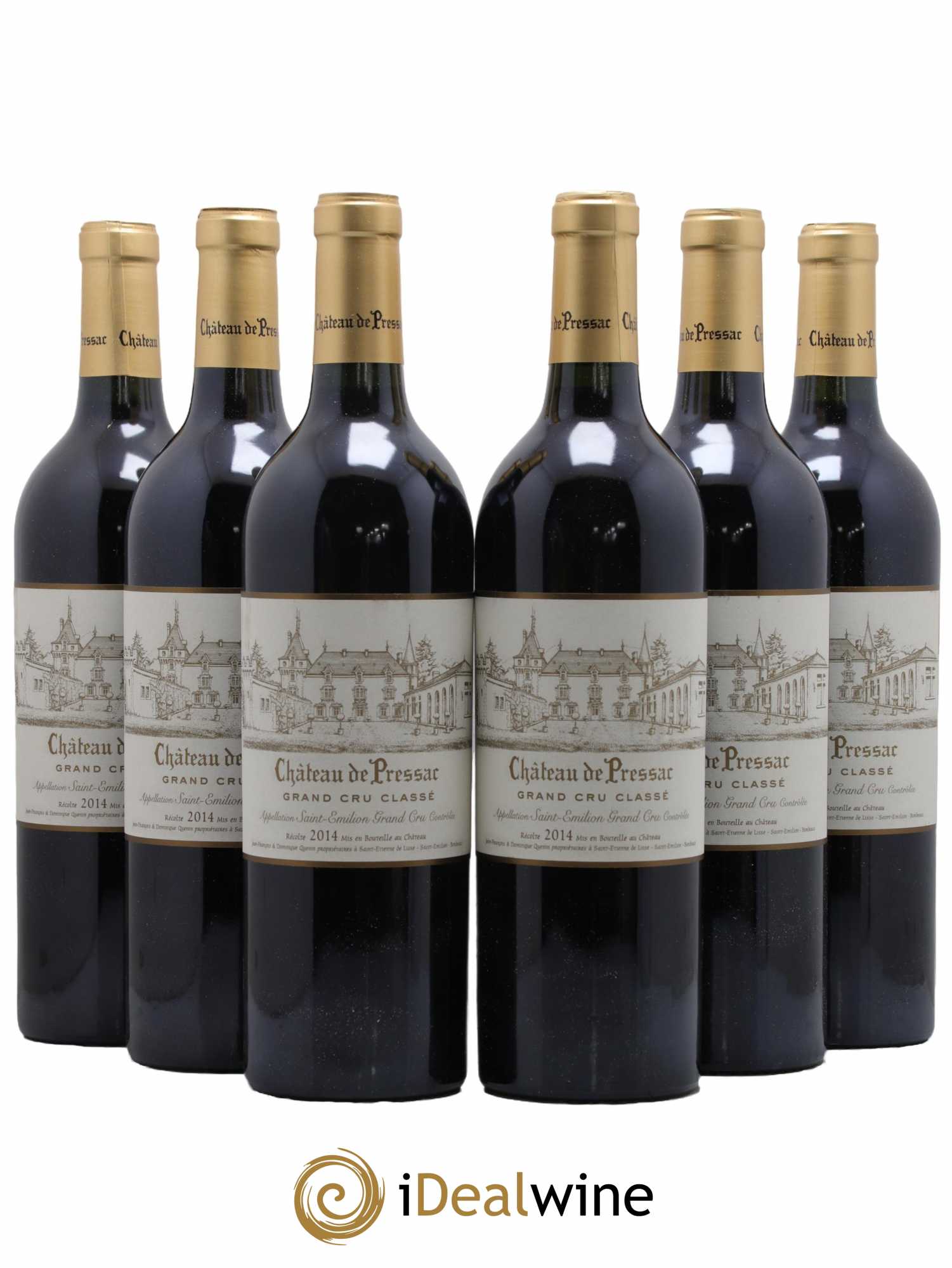 Château de Pressac Grand Cru Classé 2014 - Lot de 6 bouteilles - 0