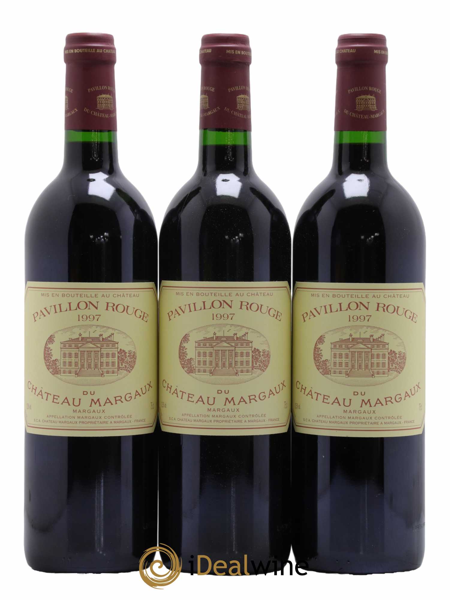 Pavillon Rouge du Château Margaux Second Vin 1997 - Lot de 3 bouteilles - 0