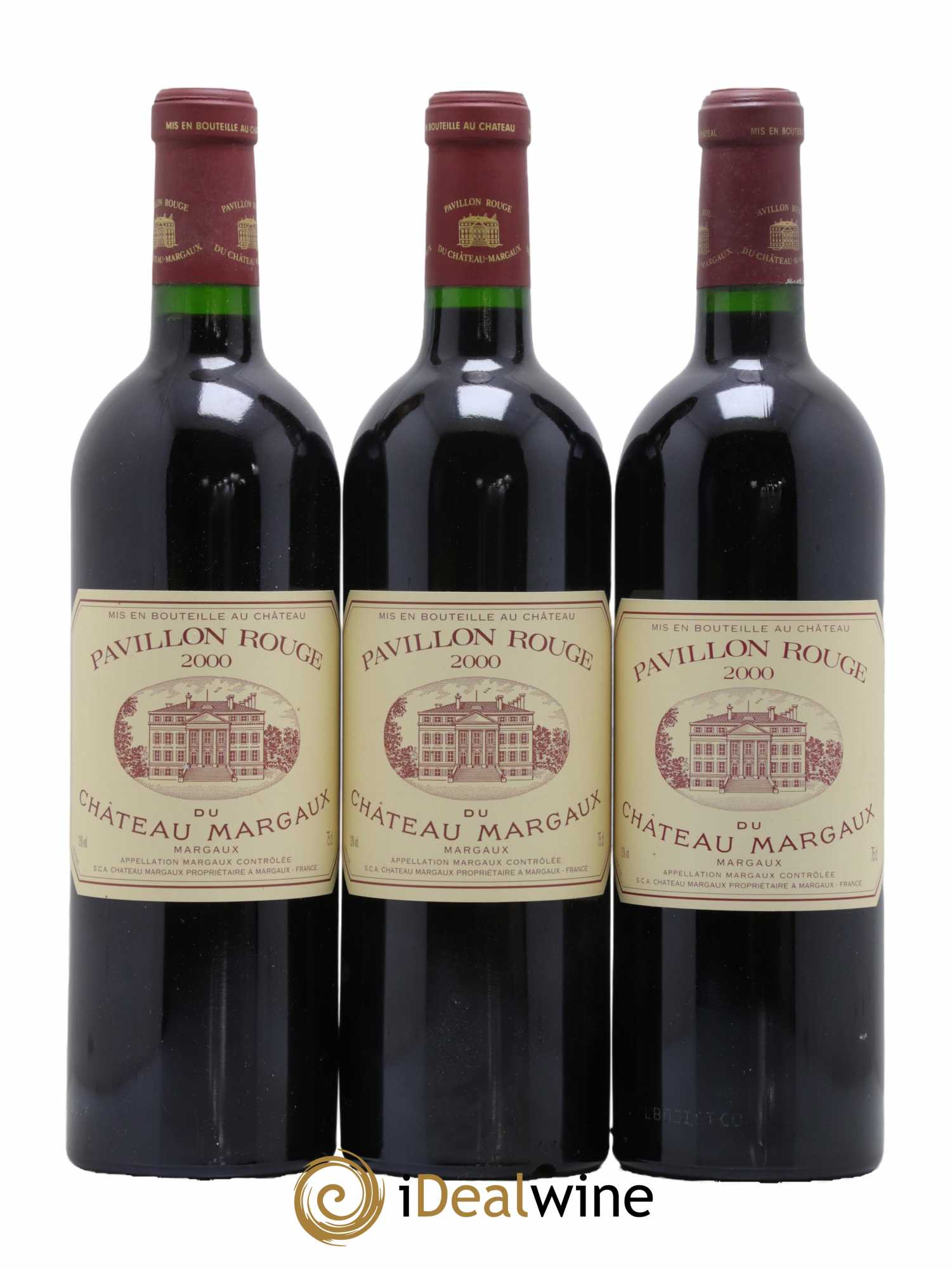 Pavillon Rouge du Château Margaux Second Vin 2000 - Lot de 3 bouteilles - 0