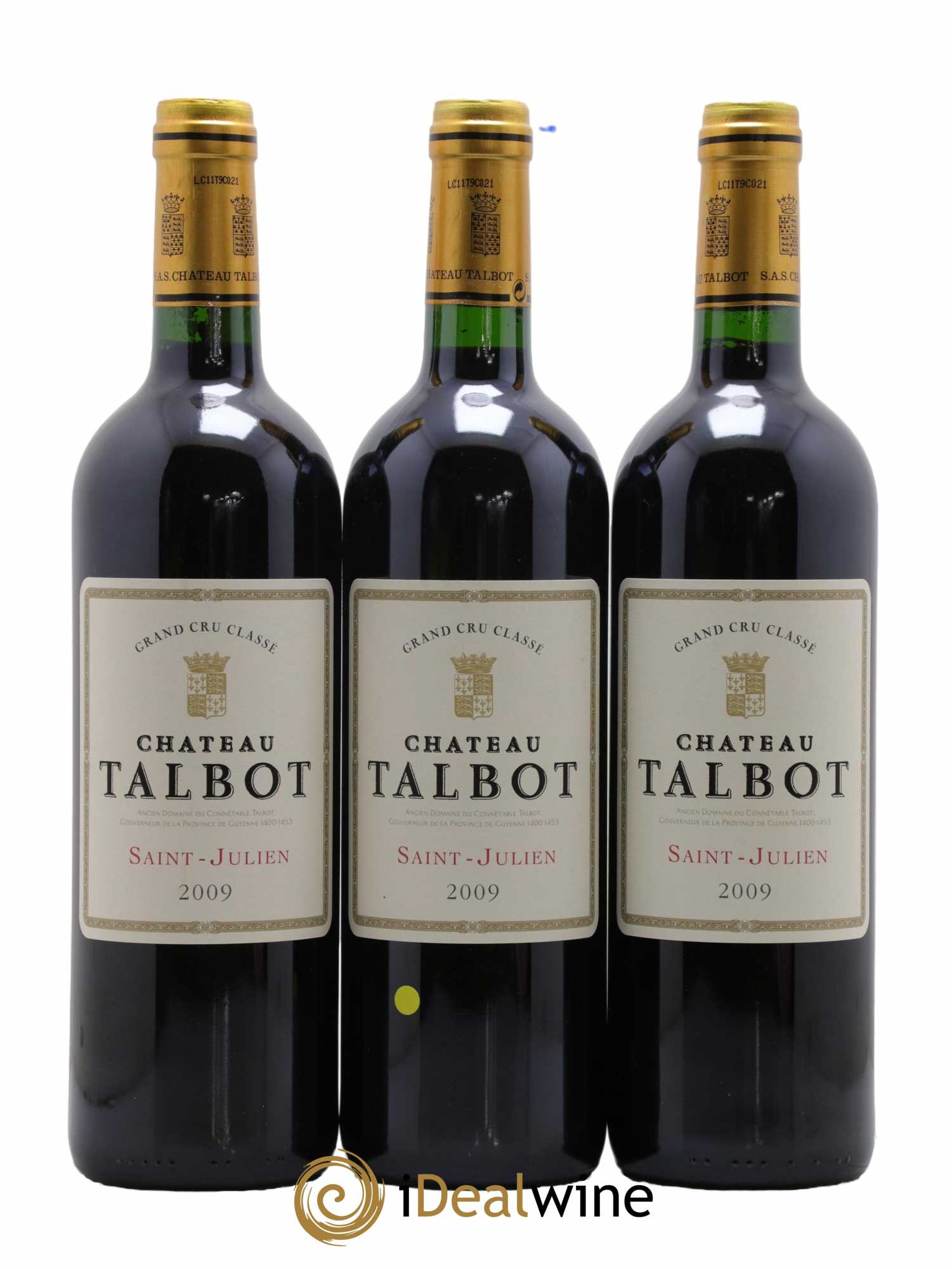 Château Talbot 4ème Grand Cru Classé 2009 - Lot de 6 bouteilles - 1