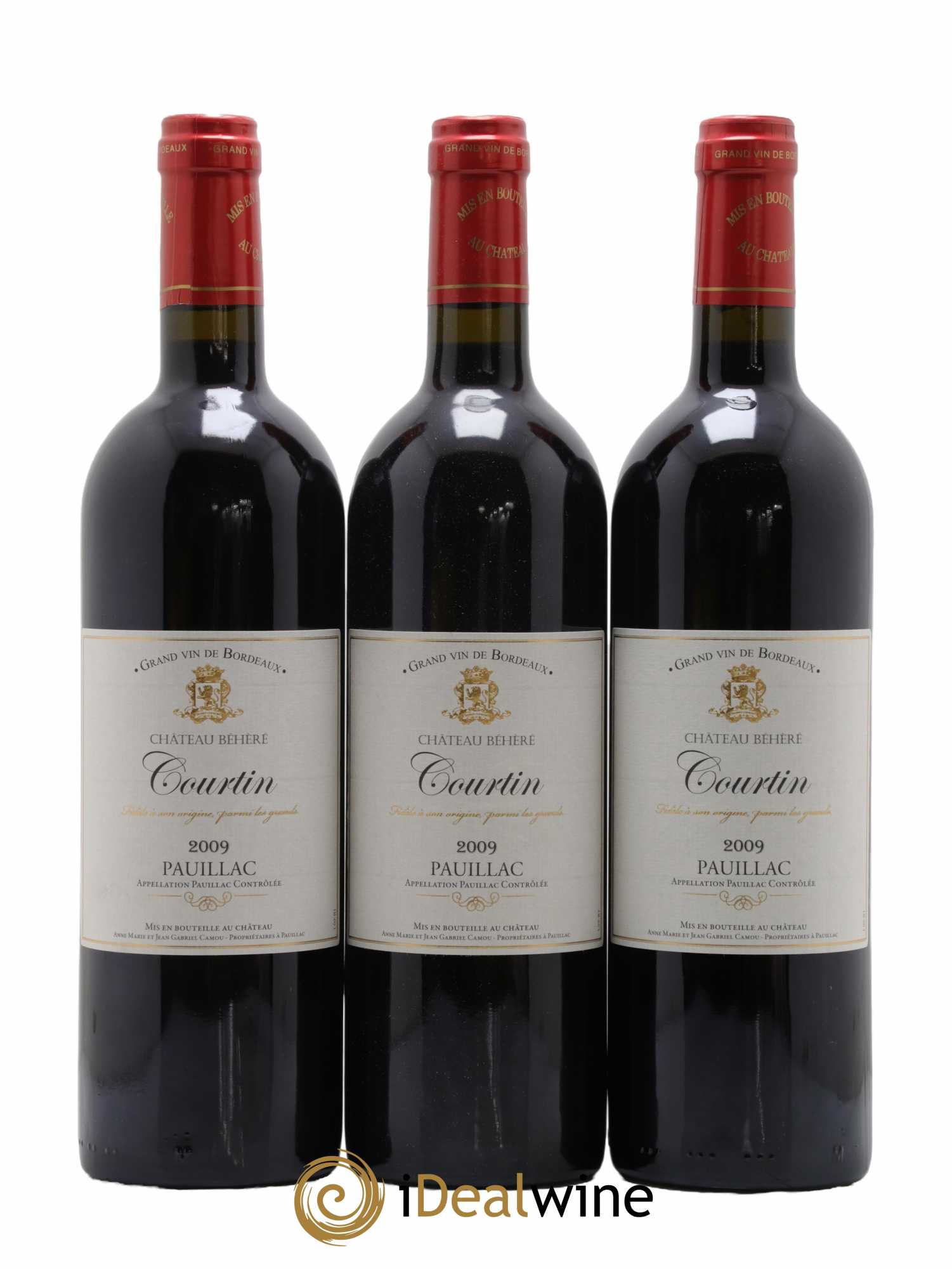 Pauillac Château Courtin 2009 - Lot de 6 bouteilles - 1