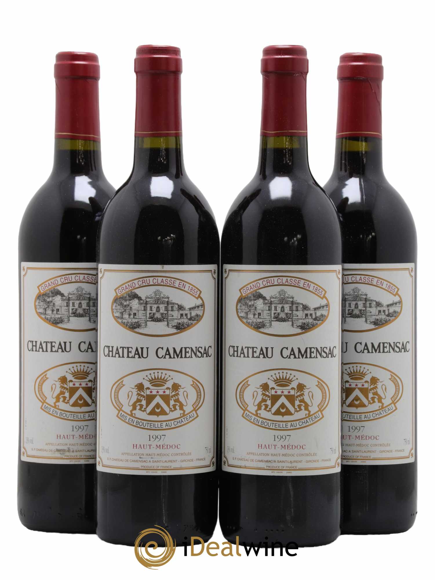 Château Camensac 5ème Grand Cru Classé 1997 - Lot de 4 bouteilles - 0